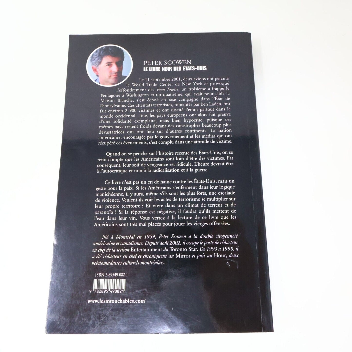 2002 Le Livre Noir des États-Unis de Peter Scowen Histoire USA Les Intouchables