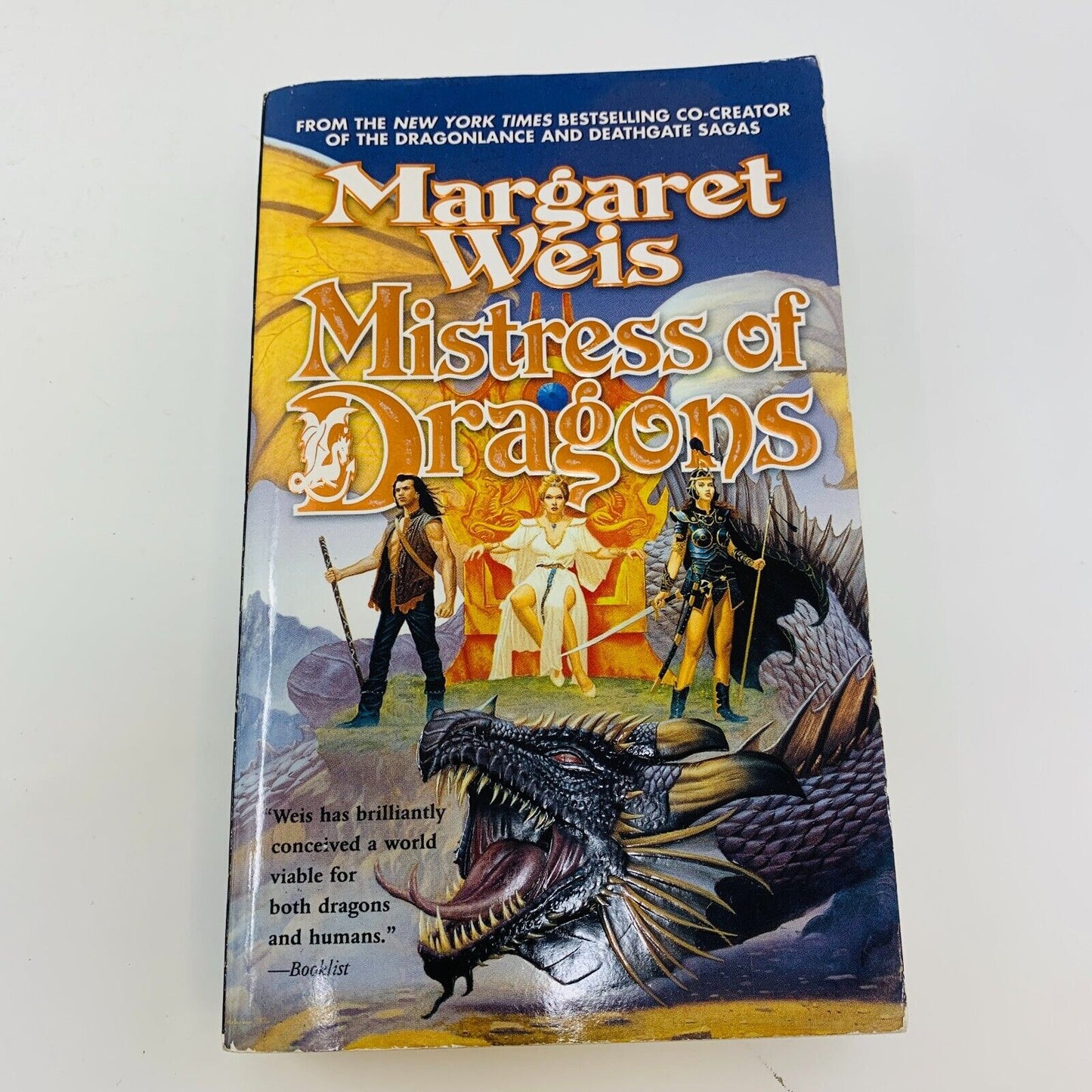The Dragonvarld Trilogy TOR Margaret Weis Complete Set Lot Mistress of Dragons
