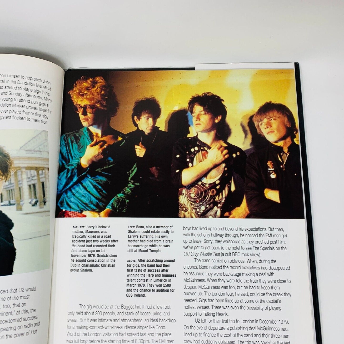 1993 U2 Bison Books Hardcover DJ Jackie Shirley Band Group Show Pictures Story