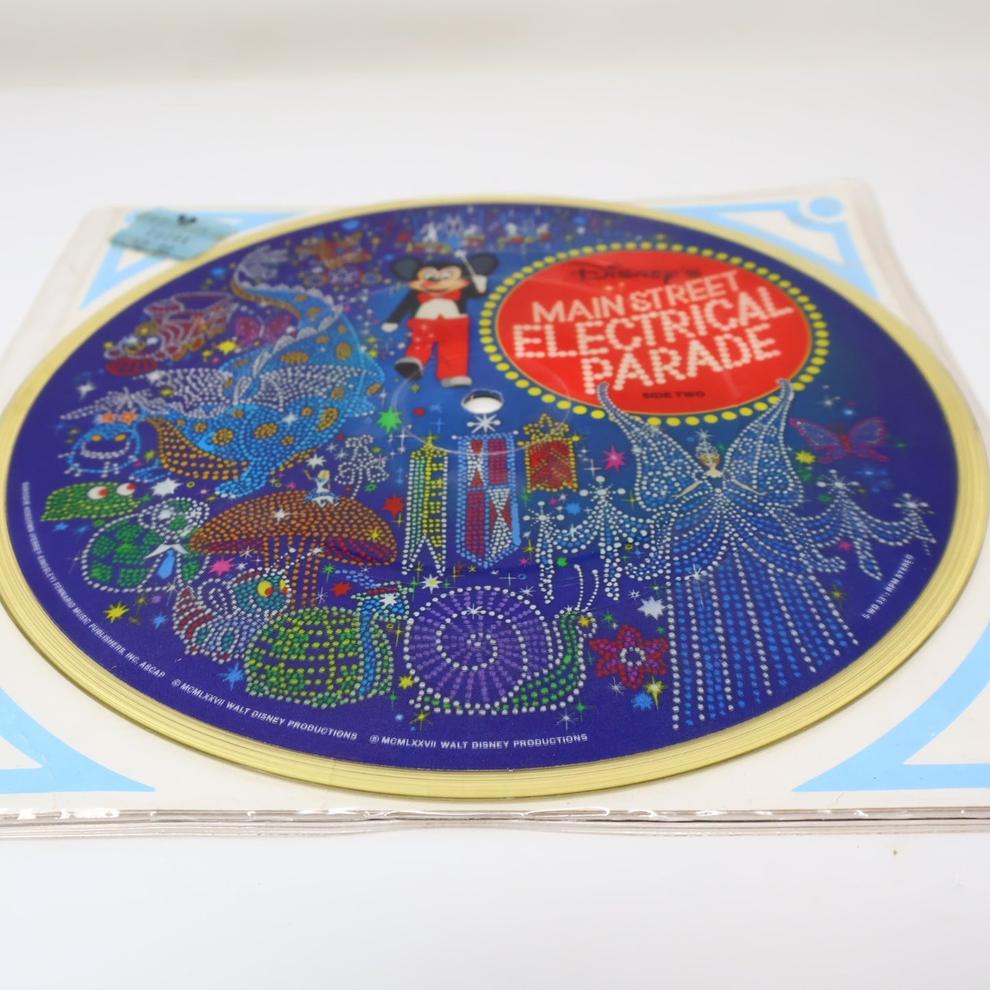 Disney's Main Street Electrical Parade 7" Music Record 1977 Disneyland Tested