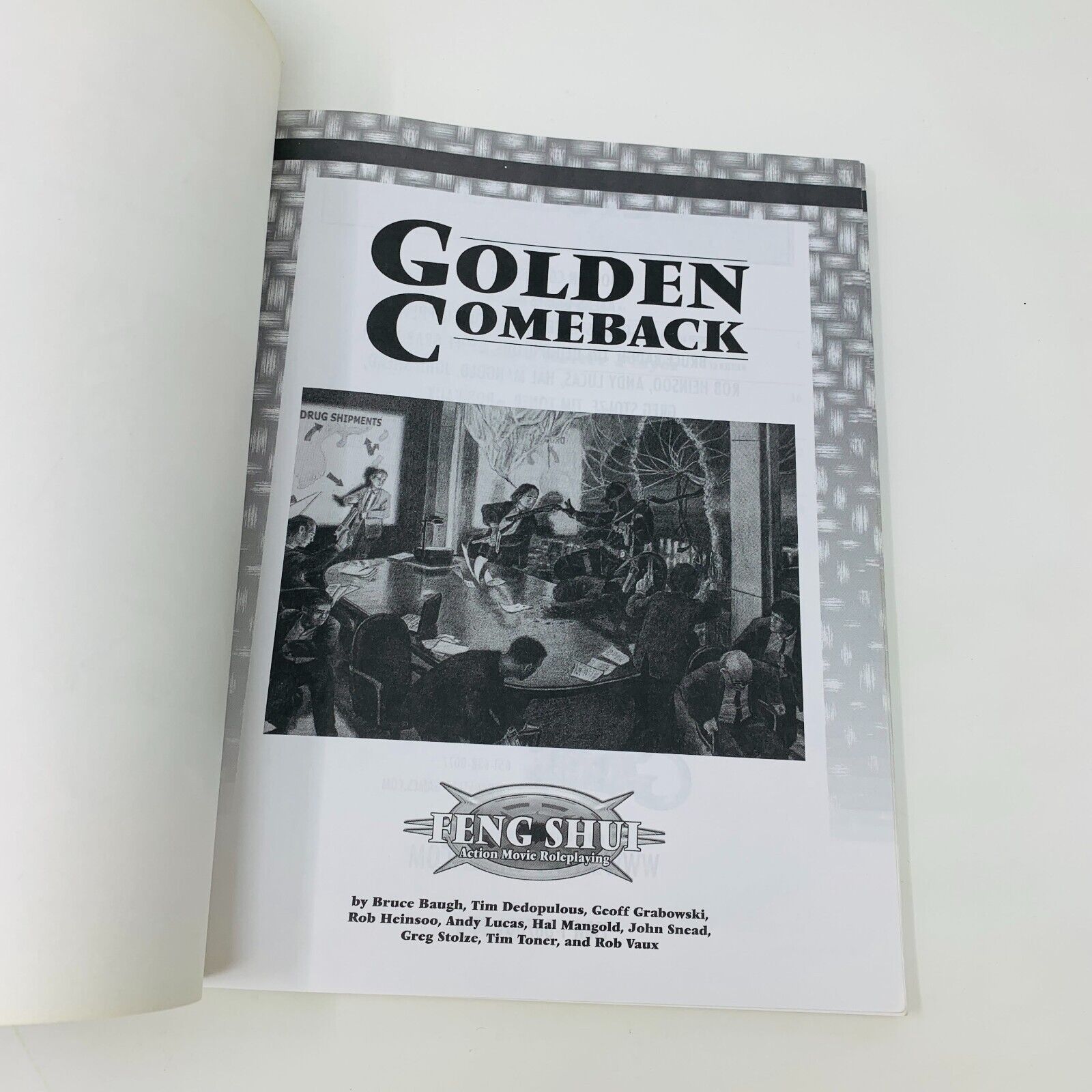 2000 Golden Comeback Feng Shui Players Sourcebook RPG Book Atlas Games AG4002
