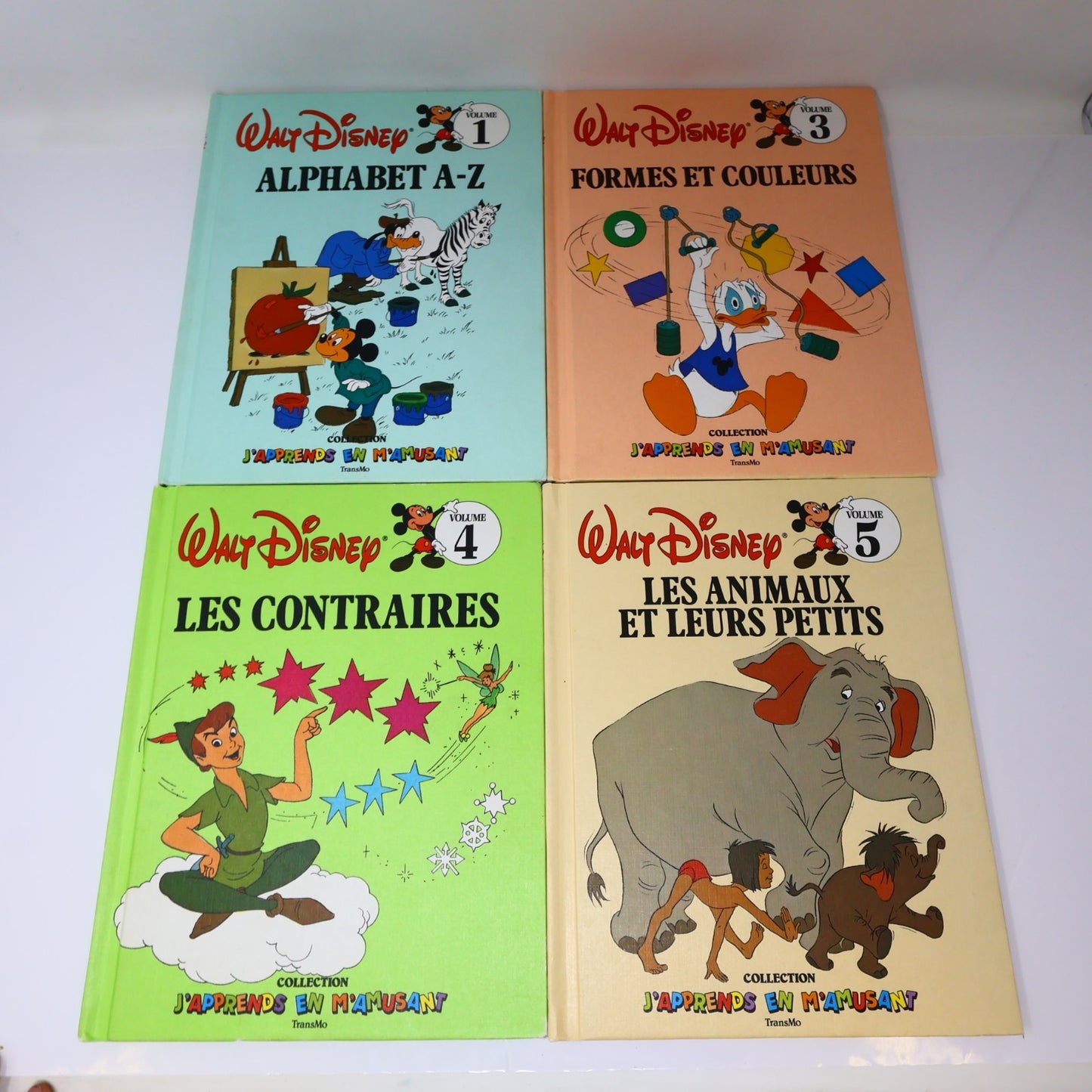 J'Apprends en M'Amusant #1 3-6 8-12 14-19 Lot 16 Livres Transmo Disney Enfants