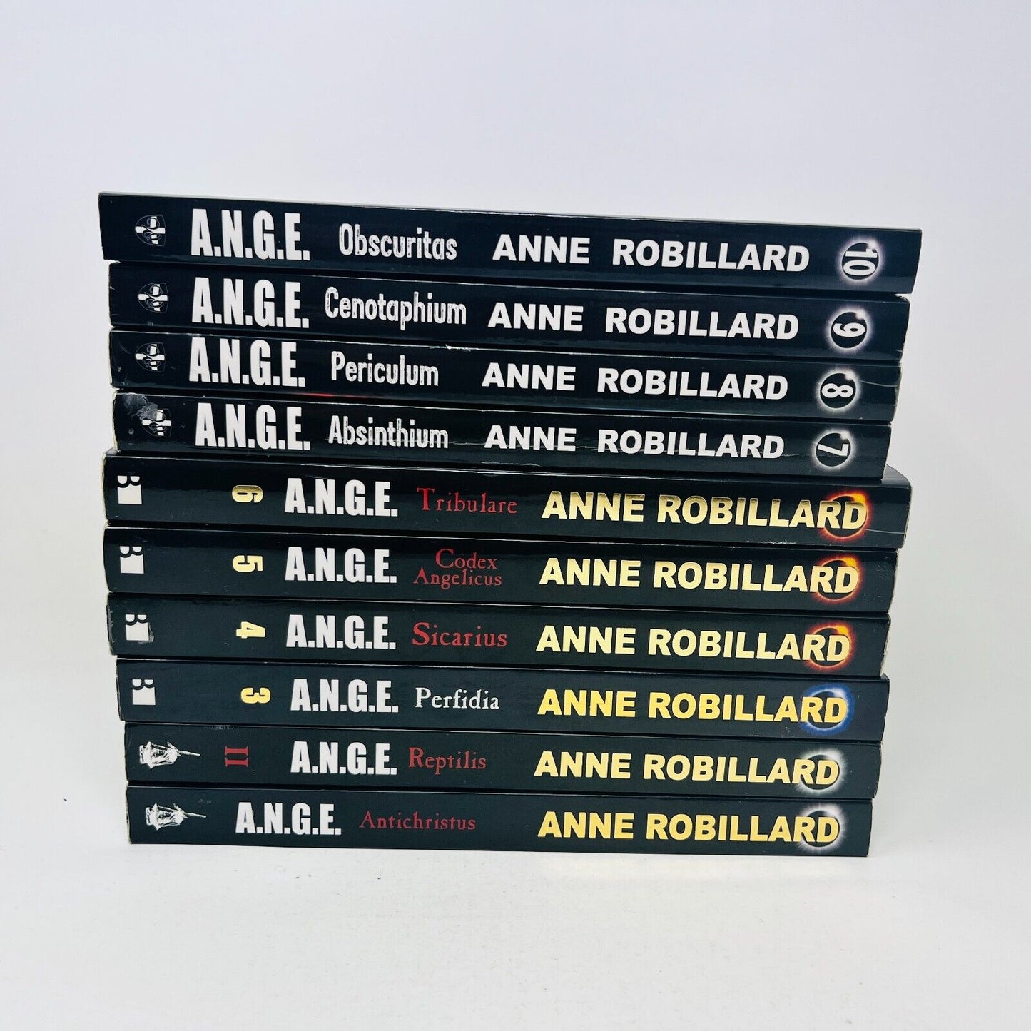 A.N.G.E #1-10 Série Complète Anne Robillard Antichristus Ange Lot de 10 Livres