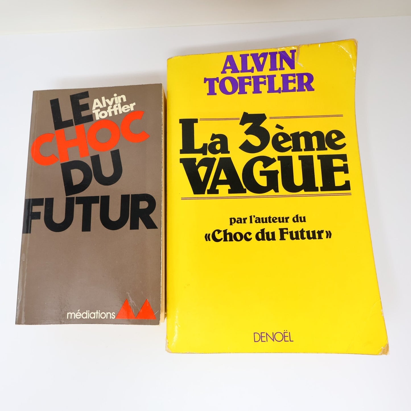 Alvin Toffler Lot 2 Livres Le Choc du Futur/La 3Ème Vague Société Histoire PB