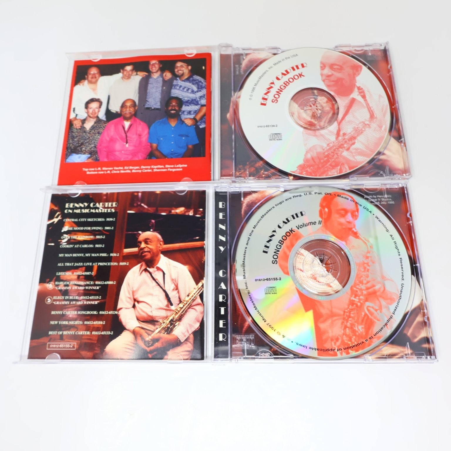 Benny Carter 6 CD Lot Further Definitions/Songbook 1-2/New York Nights Jazz