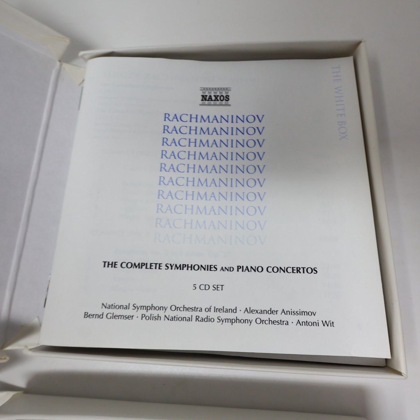 Naxos The Complete Symphonies 5 Box CD Lot Rachmaninov/Dvorak/Tchaikovsky/Arnold