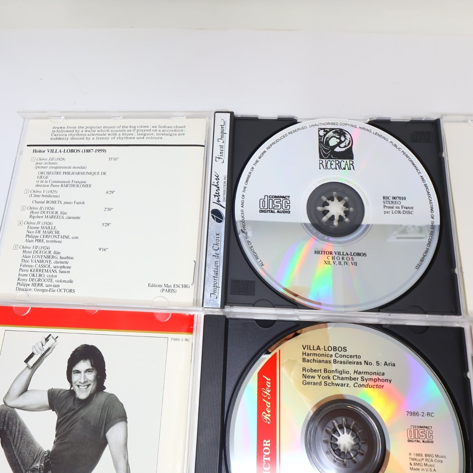Villa-Lobos 10 CD Lot String Quartets/5 Pianos Concertos/Choros Classical Latin
