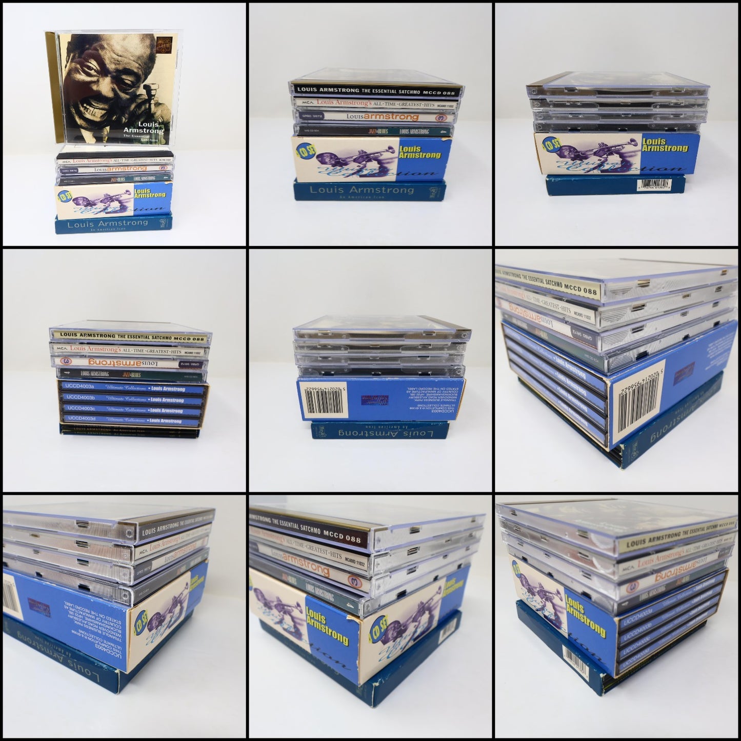 Louis Armstrong 6 CD Lot The Essential Satchmo/Jazz & Blues/An American Icon