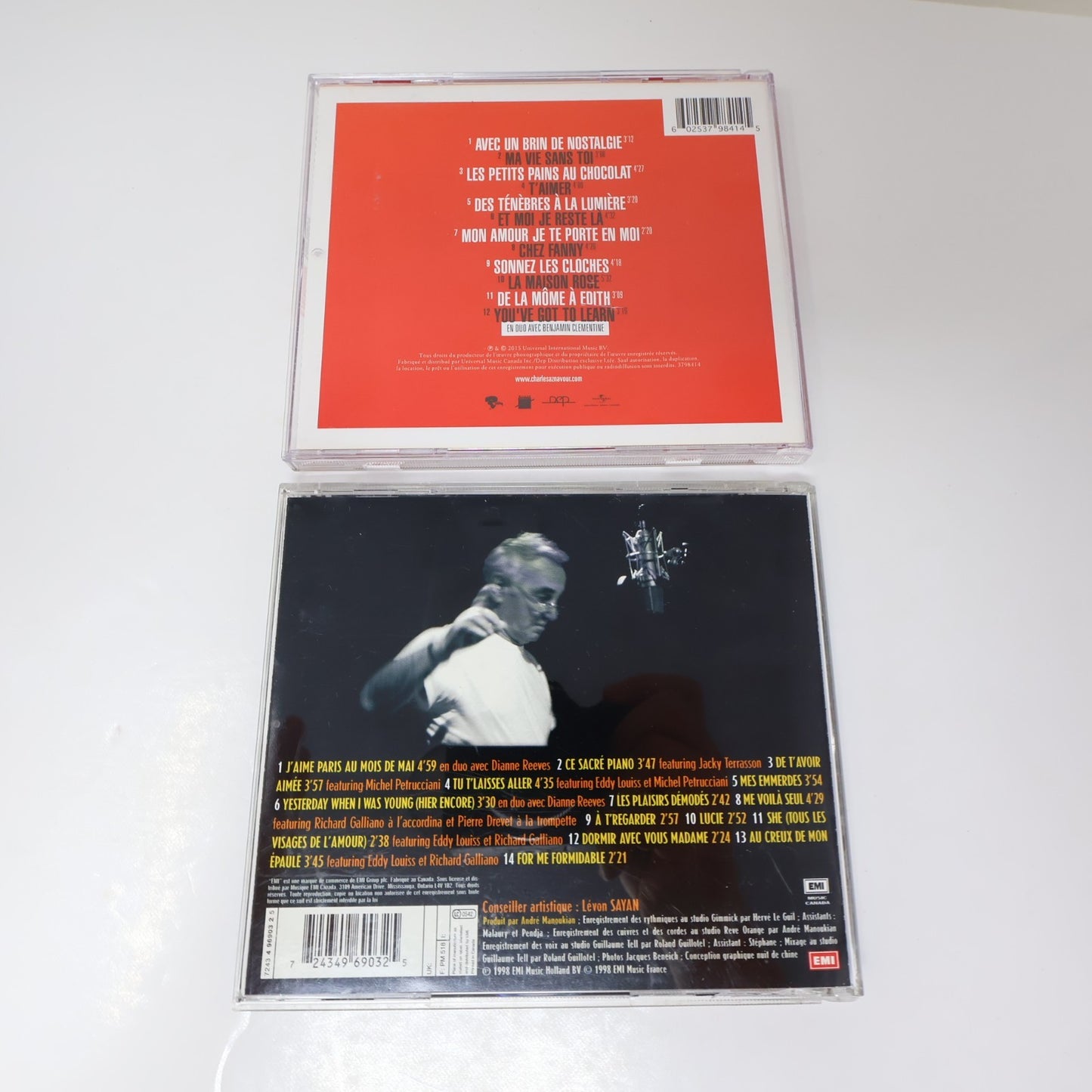 Charles Aznavour Lot 8 CD Je Voyage/Jazznavour/Encores/Plus Bleu/Grands Succès