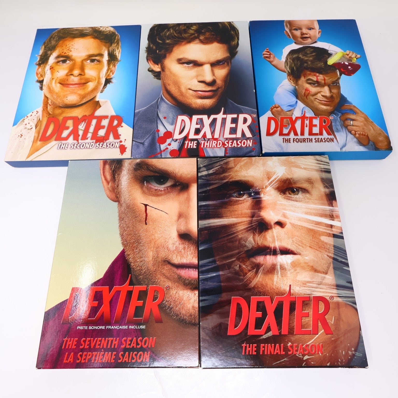 Dexter 5 DVD Lot Seasons #2-3-4 & 7-8 TV Michael C. Hall Showtime CBS Region 1