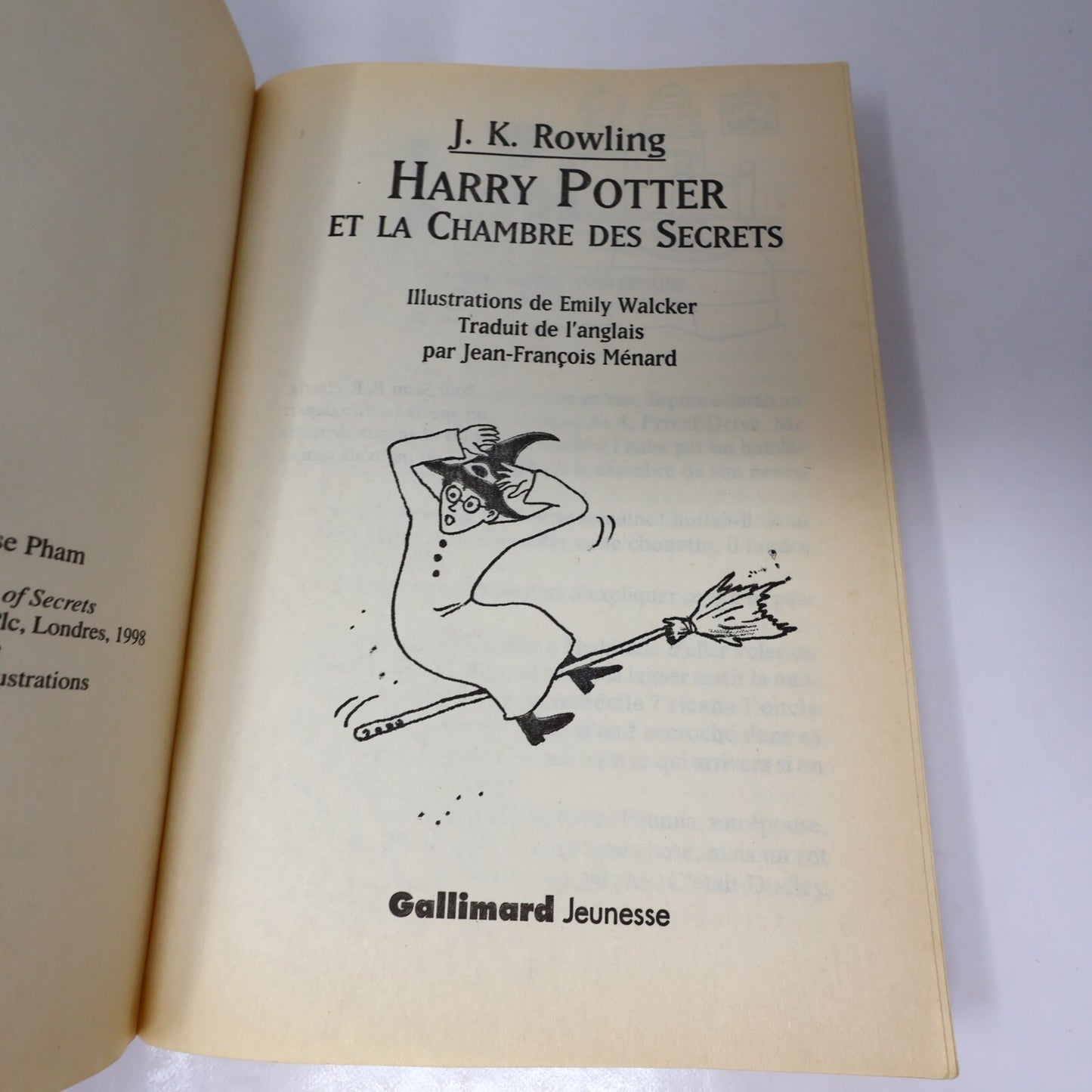 Harry Potter et la Chambre des Secrets Livre Première Édition Illustrée Mar 1999