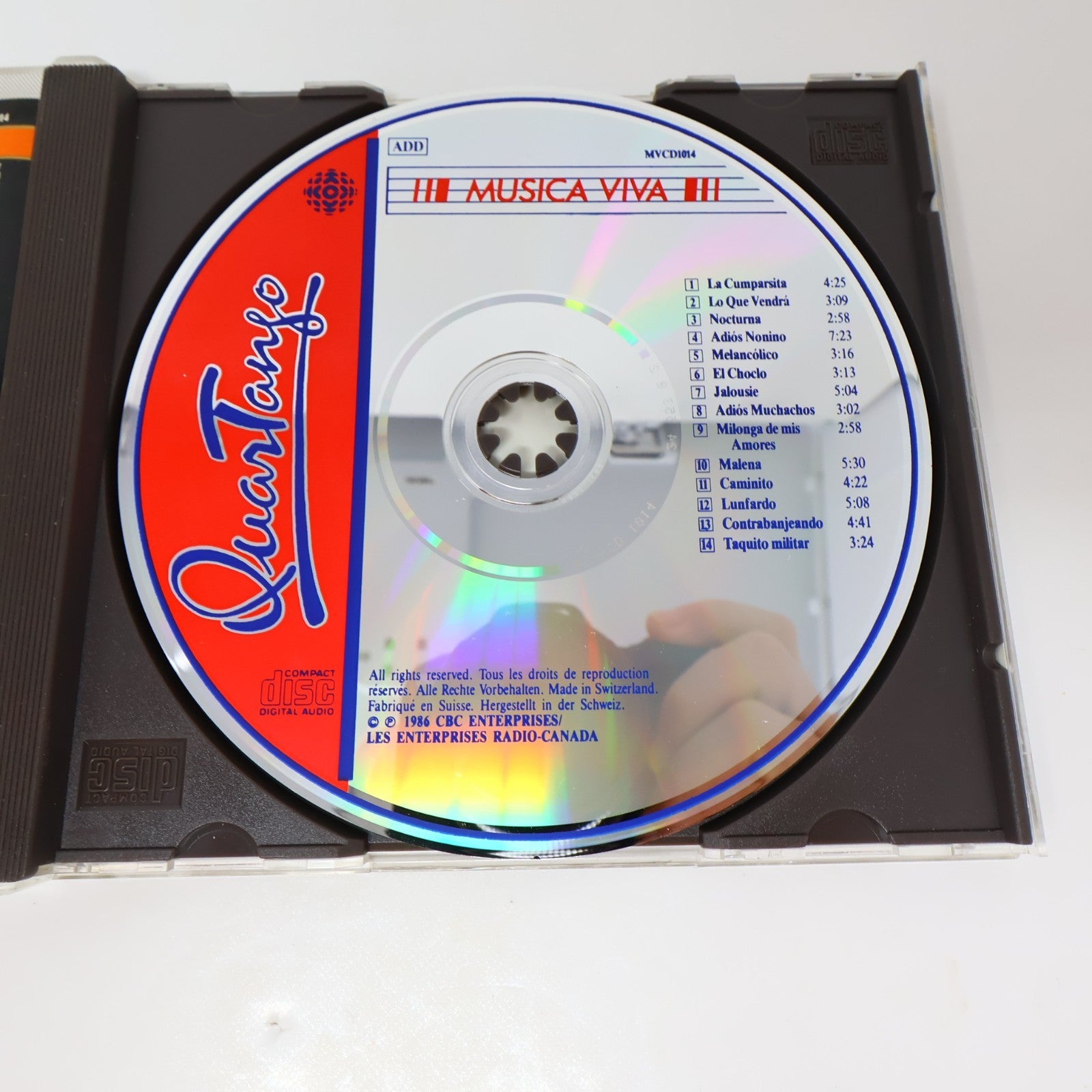 Quartango 2 CDs Lot Espresso/Quartango Justin Time/CBC Records Latin World Music