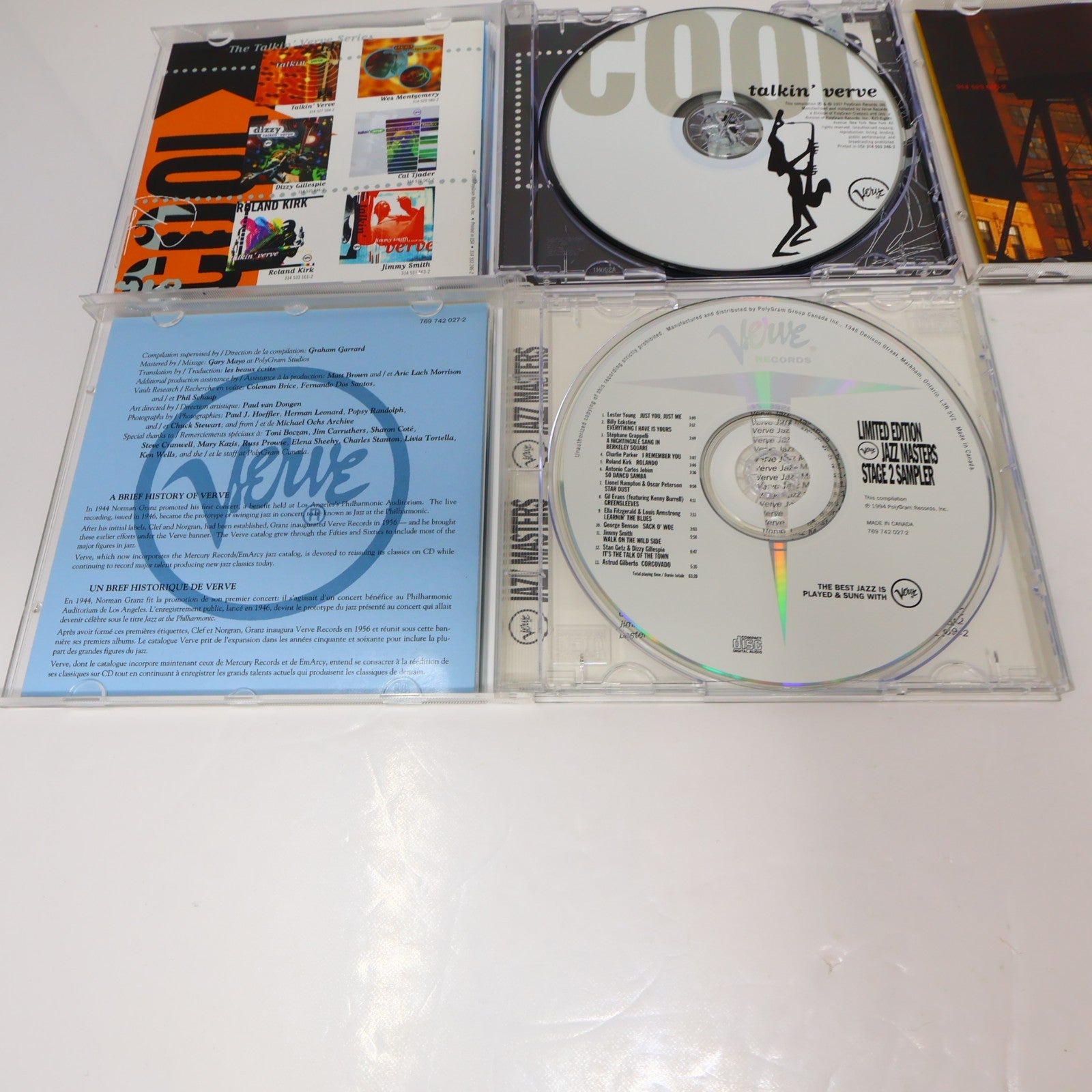 Verve Records 5 CDs Lot We Are the Blues/Cool Talkin' Verve/Jazz Singing Bop 90s