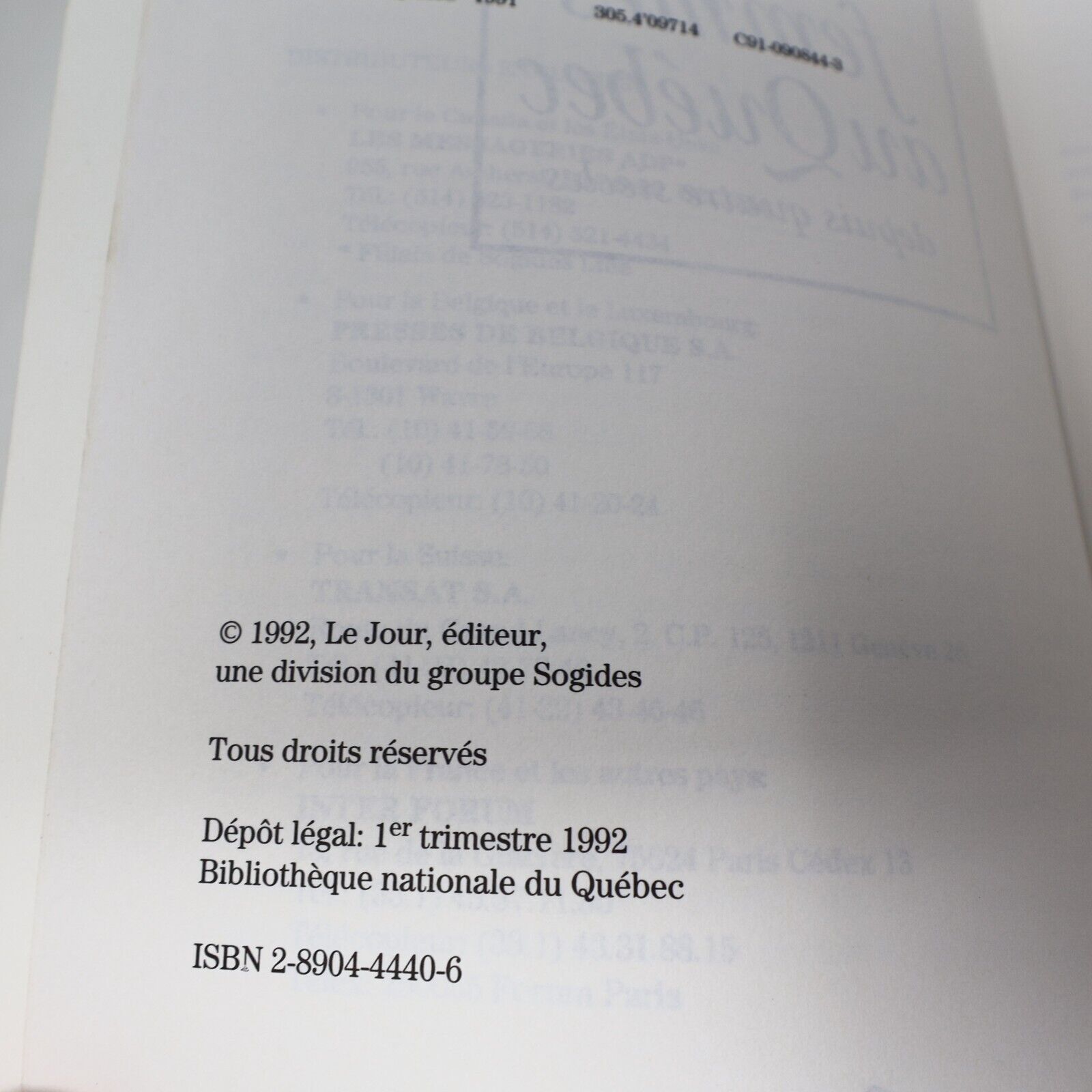 1992 L'Histoire des Femmes au Québec Depuis Quatre Siècles de Collectif Clio PB