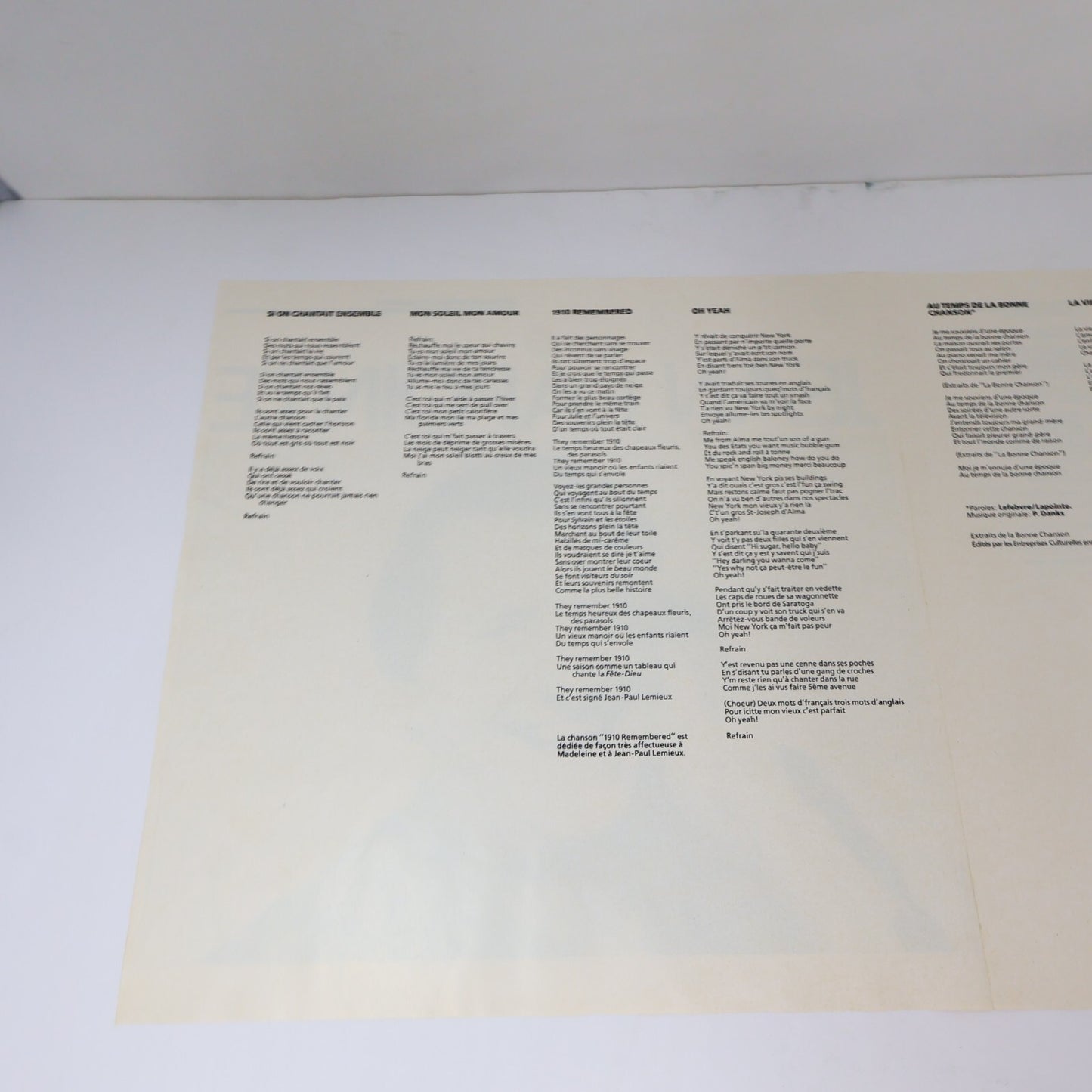 Jean Lapointe Lot 3 Disques Jongleur/Si On Chantait/Chante la ta Chanson Record