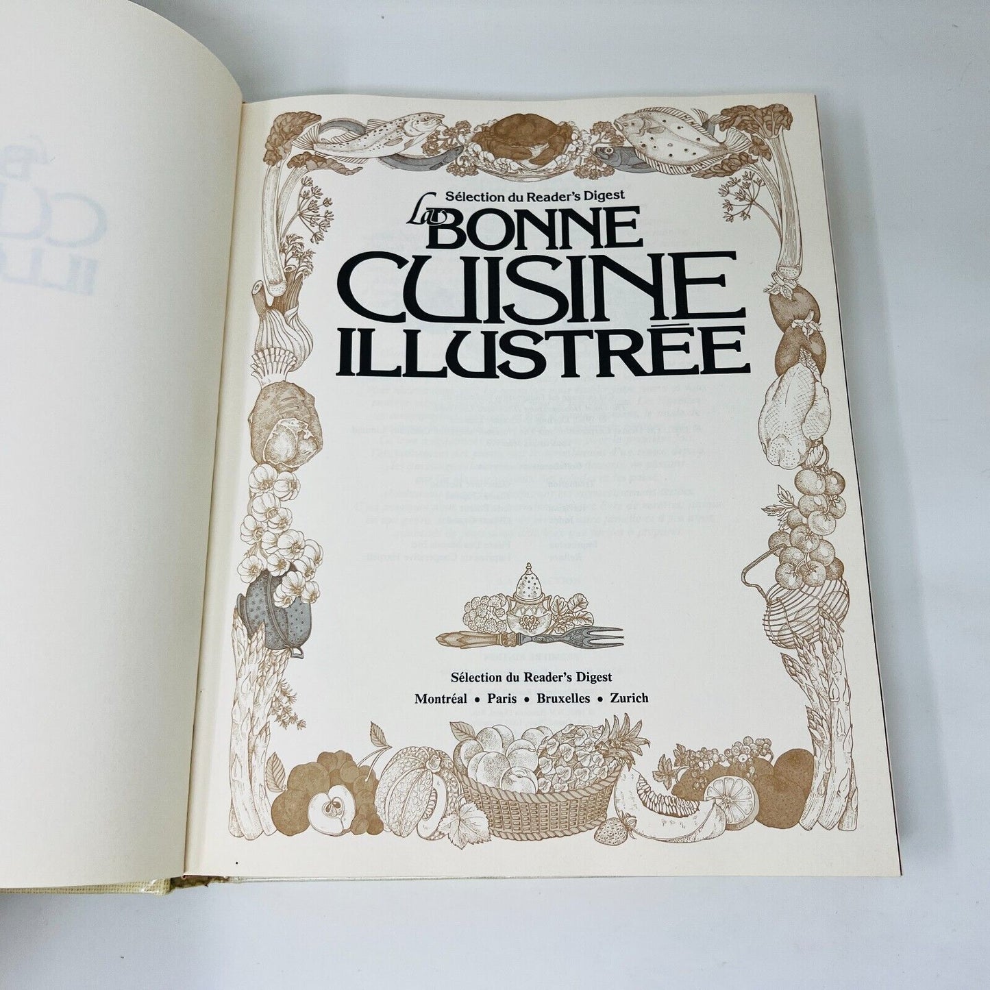 1986 La Bonne Cuisine Illustrée Reader's Digest Livre Recettes Cuisine Français