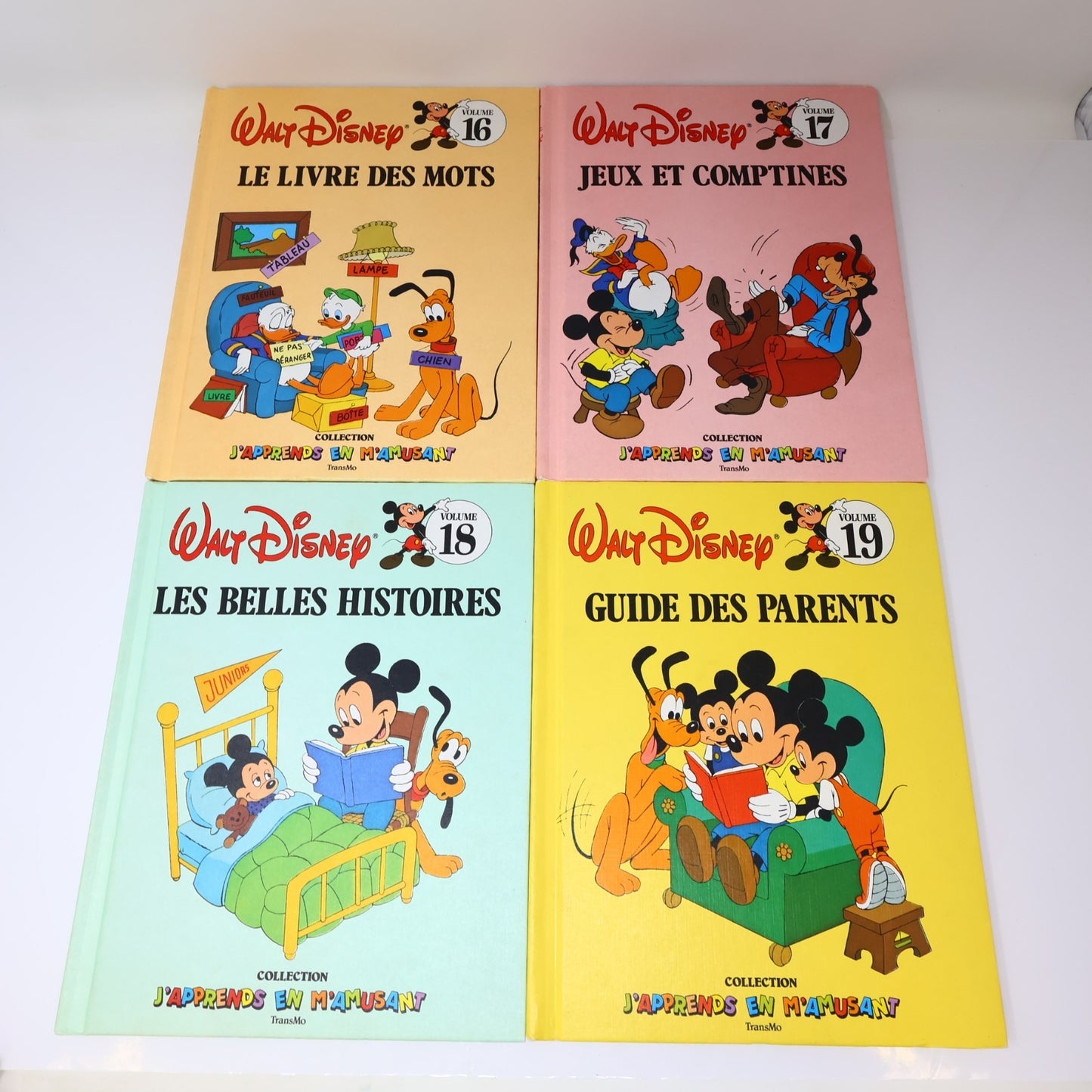 J'Apprends en M'Amusant #1 3-6 8-12 14-19 Lot 16 Livres Transmo Disney Enfants