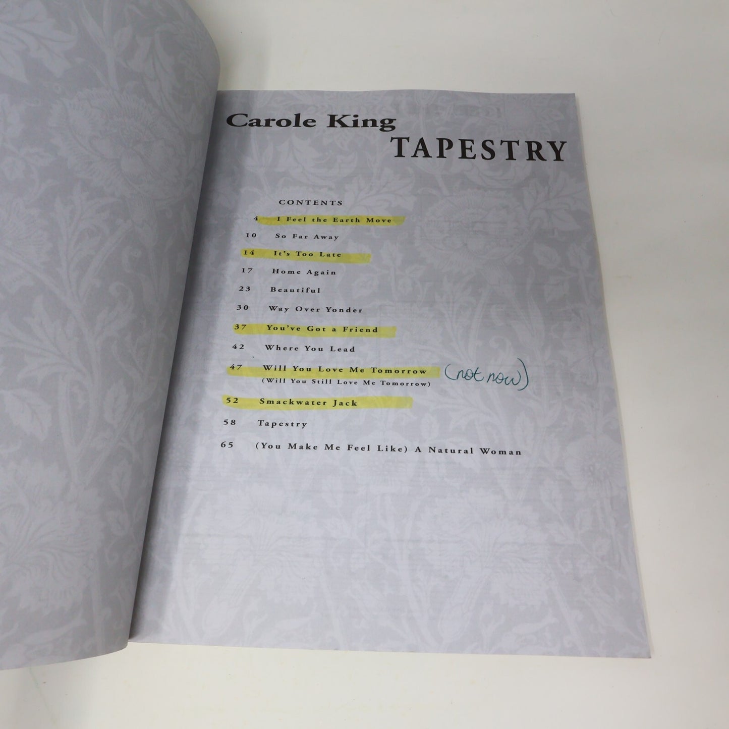 Carole King Tapestry Easy Piano Vocal Songbook Sheet Music Hal Leonard Paperback