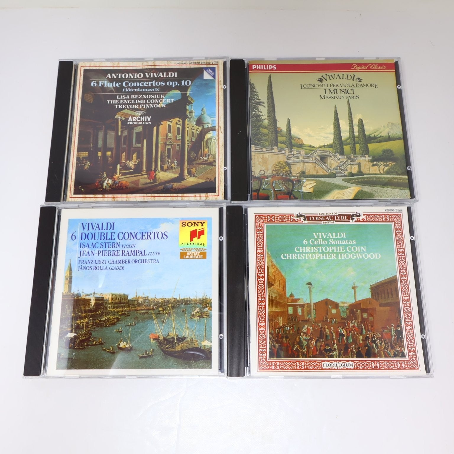 Vivaldi 11 CD Lot Le Quattro Stagioni/6 Violins Concertos/Flute Concertos op 10