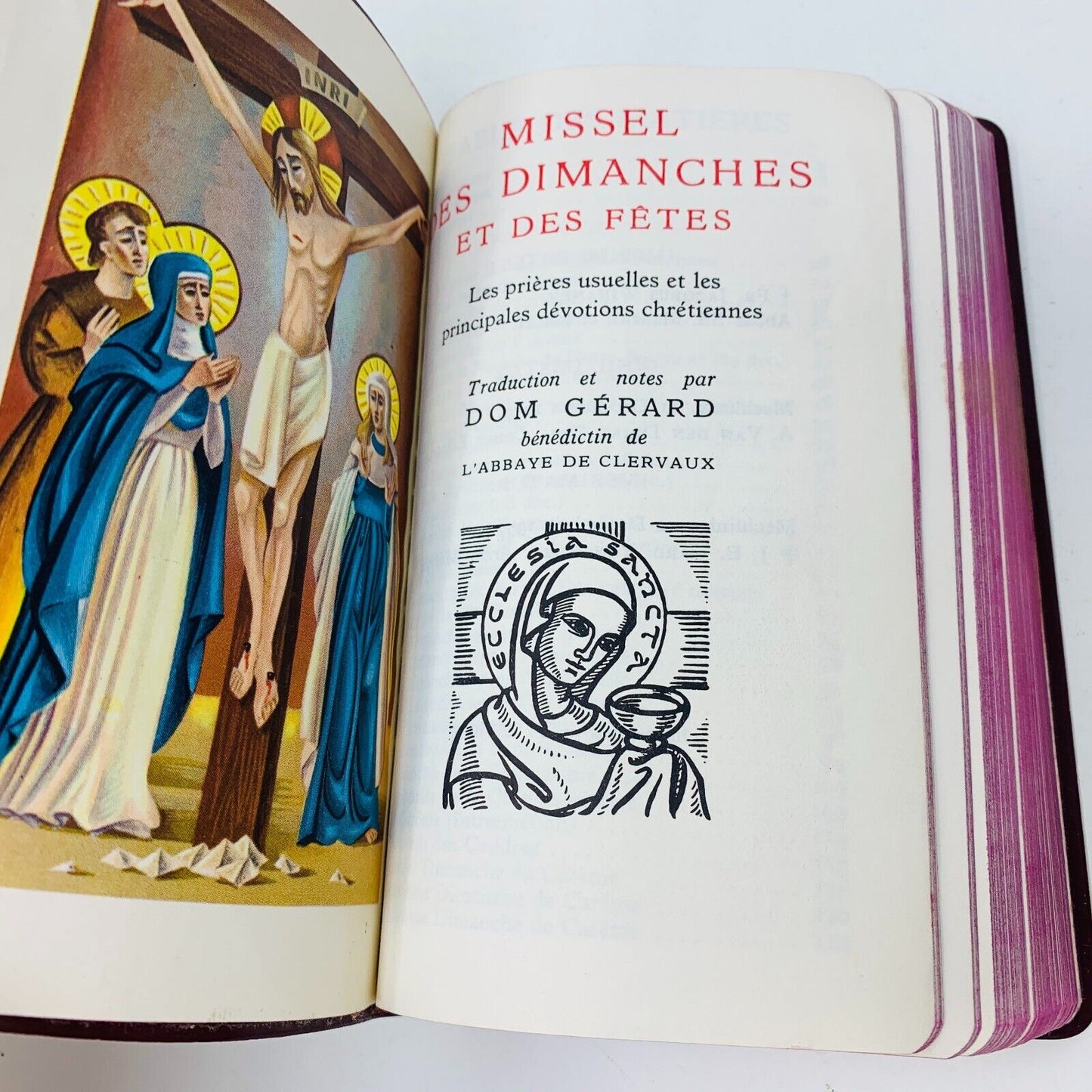 1959 Missel des Dimanches et Fêtes Dom Gérard Abbaye de Clervaux Français French