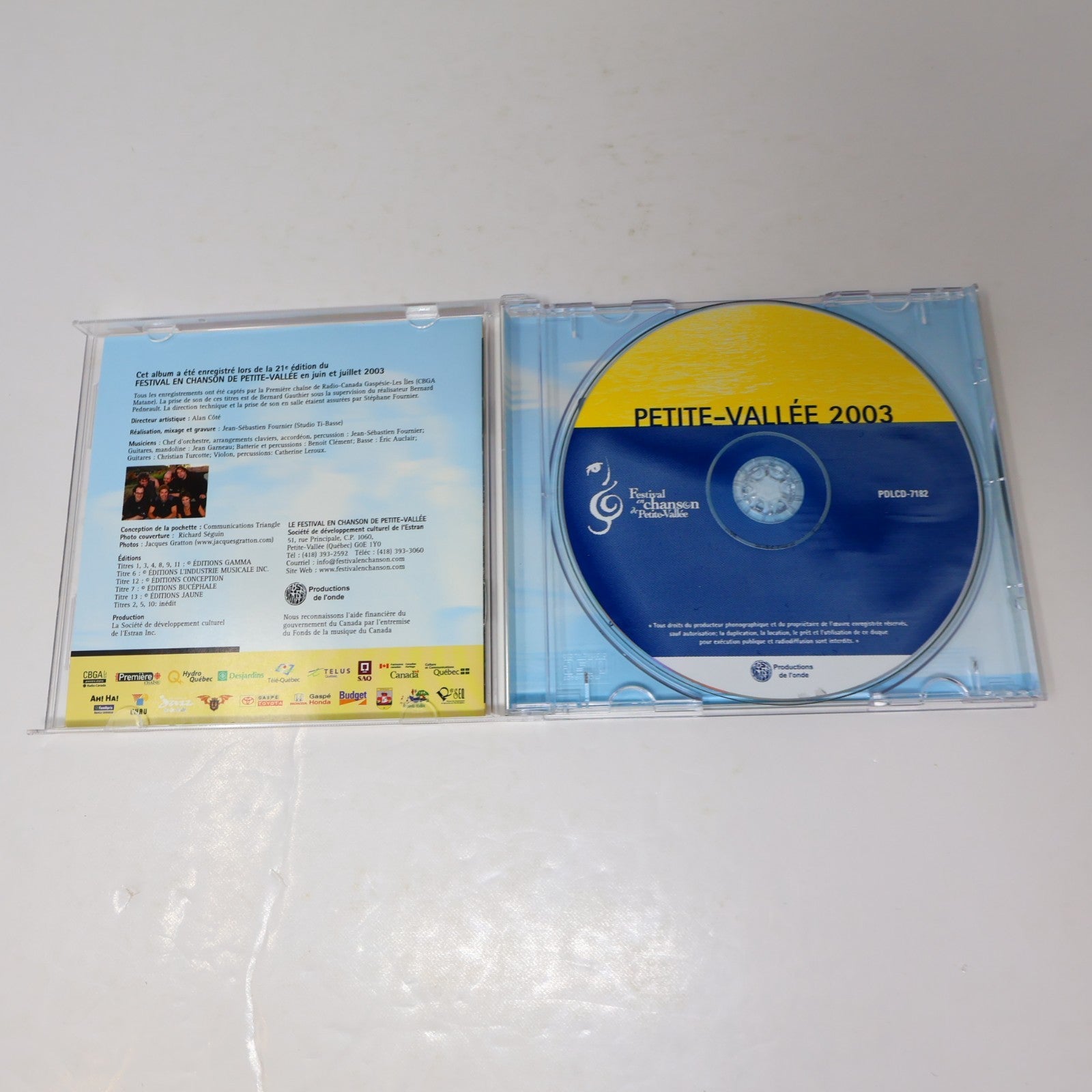 Festival en Chanson Petite Vallée 20 Ans/2003 Lot 2 CDs Boucher/Charlebois/Flynn