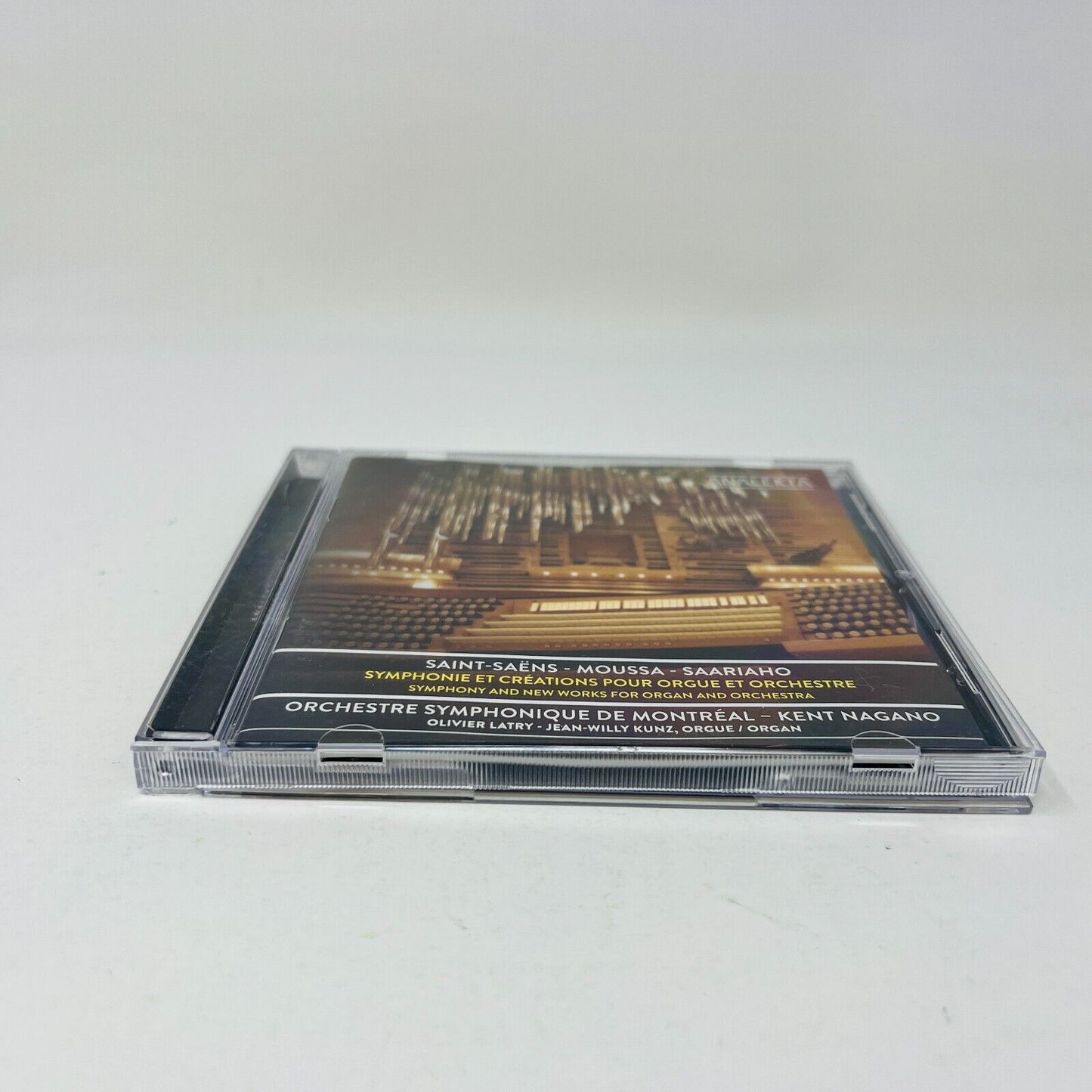 Saint-Saëns/Moussa/Saariaho CD Symphonie Orgue & Orchestre OSM Kent Nagano Testé