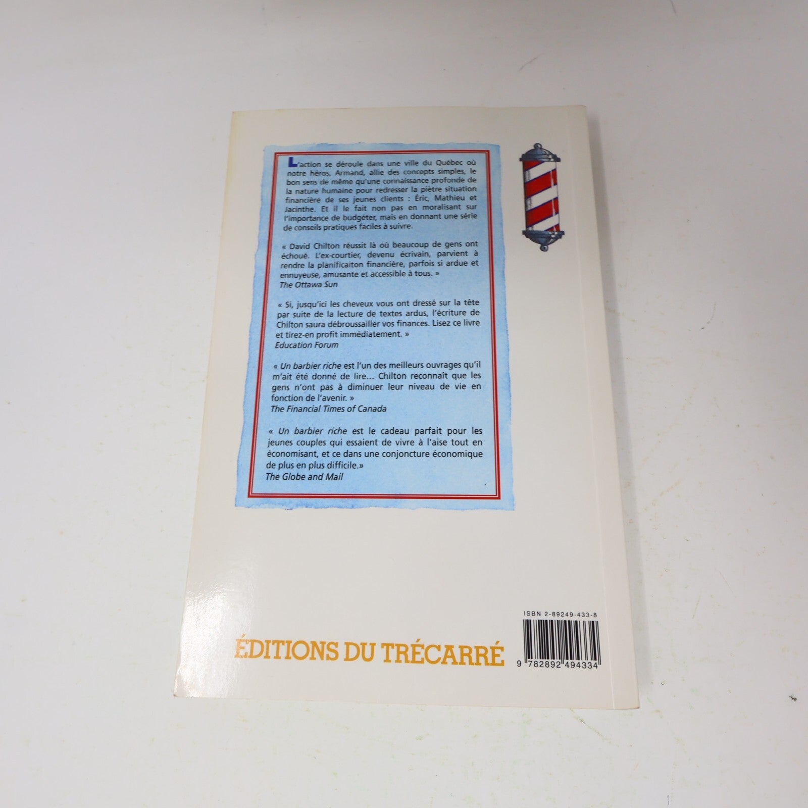 1993 Un Barbier Riche David Chilton Trécarré Planification Financière Affaires