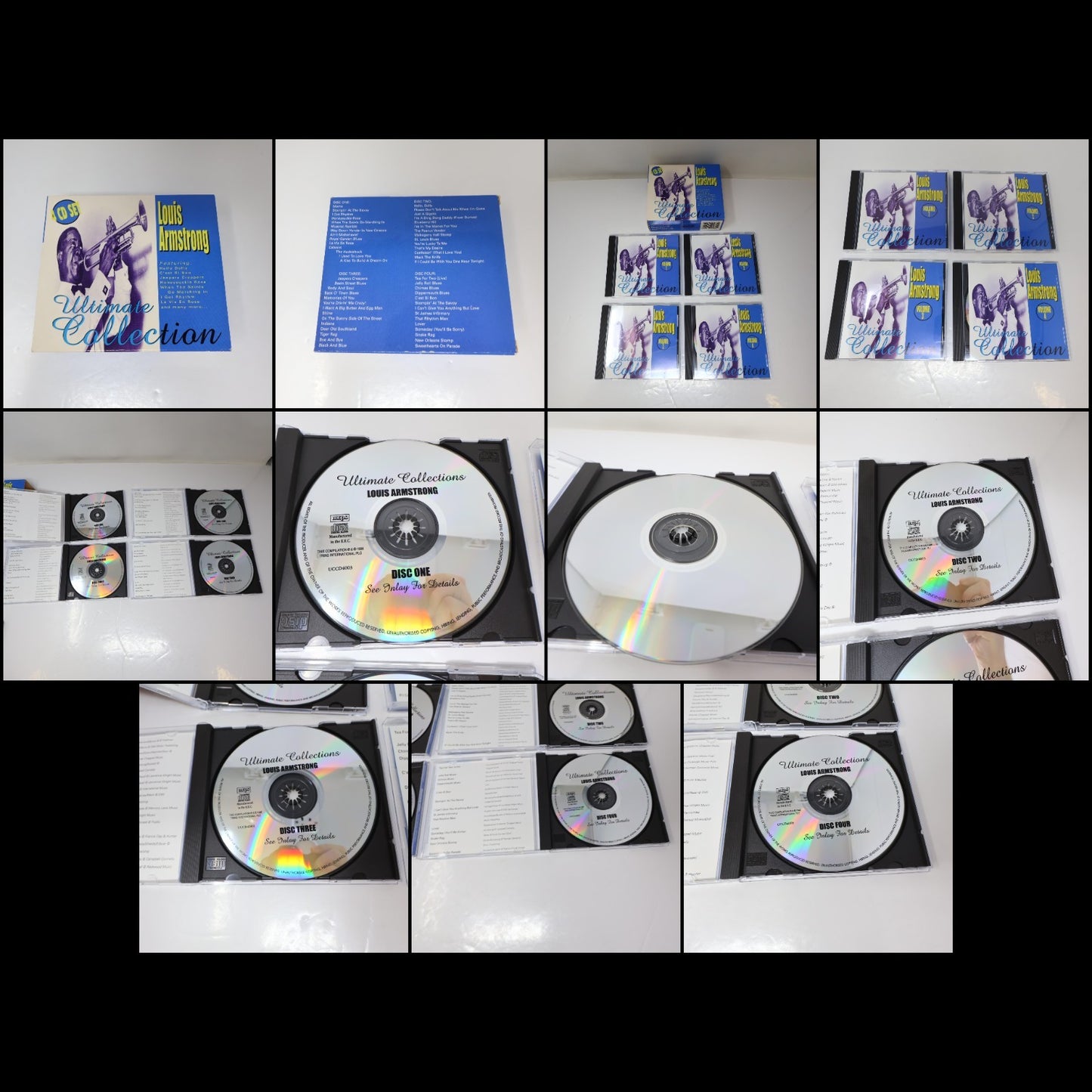 Louis Armstrong 6 CD Lot The Essential Satchmo/Jazz & Blues/An American Icon