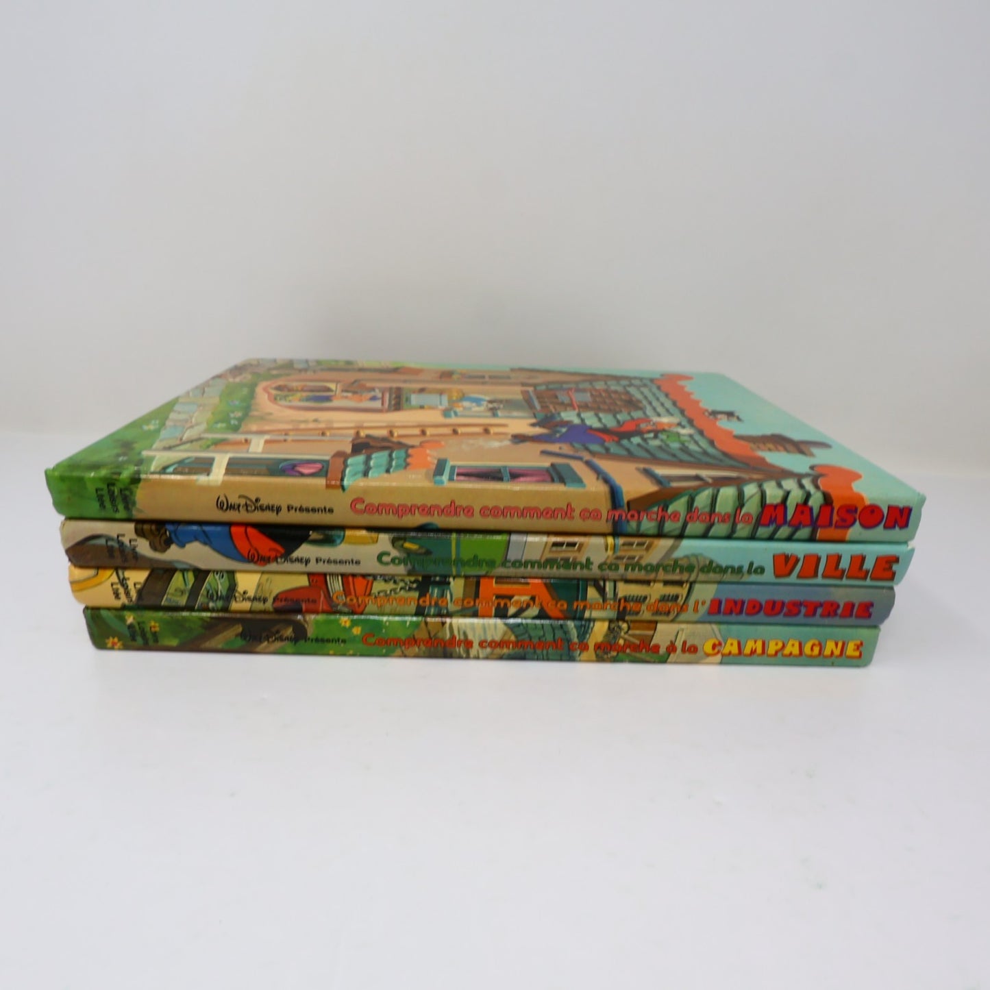 Comprendre Comment ca Marche Campagne/Ville/Maison/Industrie Lot 4 Livres Disney