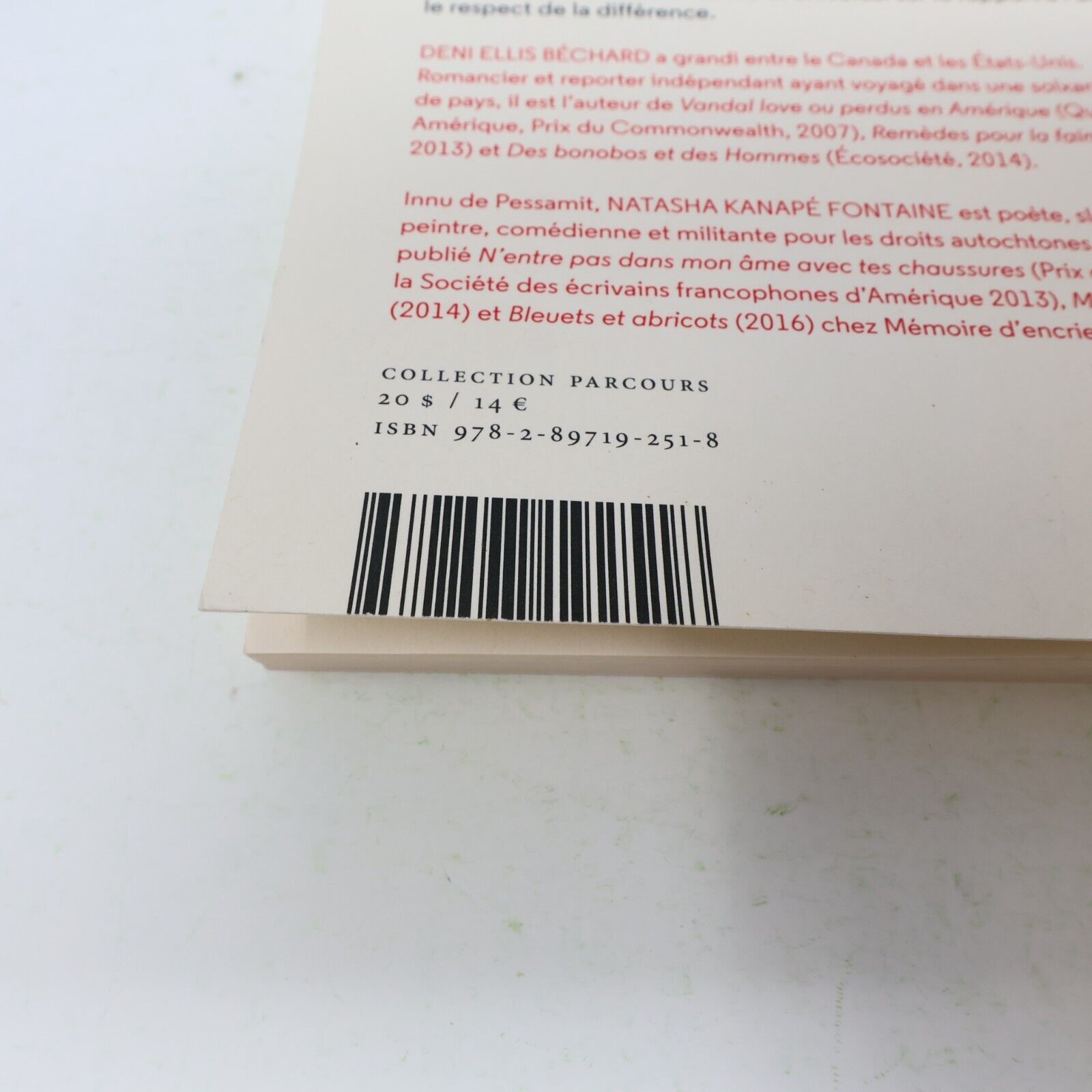2016 Kuei Je Te Salue Conversation sur le Racisme Écosociété Français Paperback