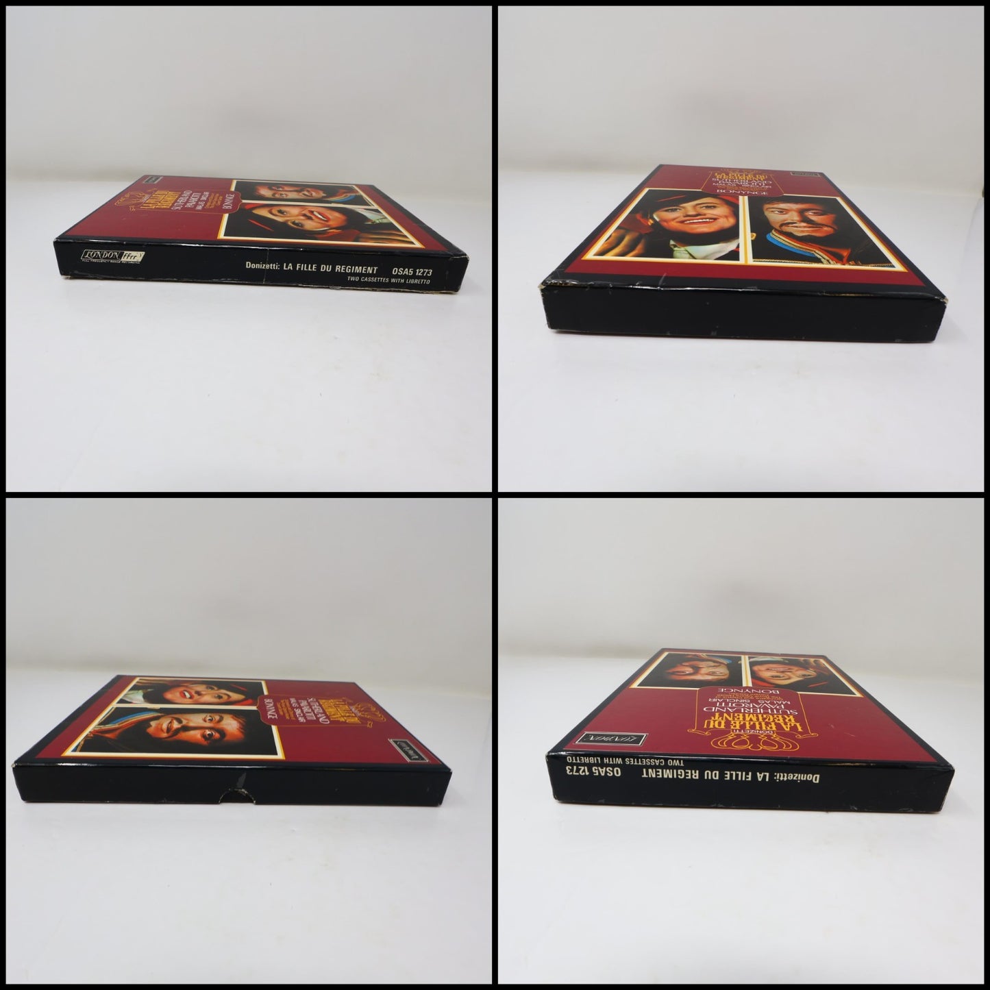 Donizetti La Fille Du Régiment Cassette Box Set Sutherland/Pavarotti/Malas