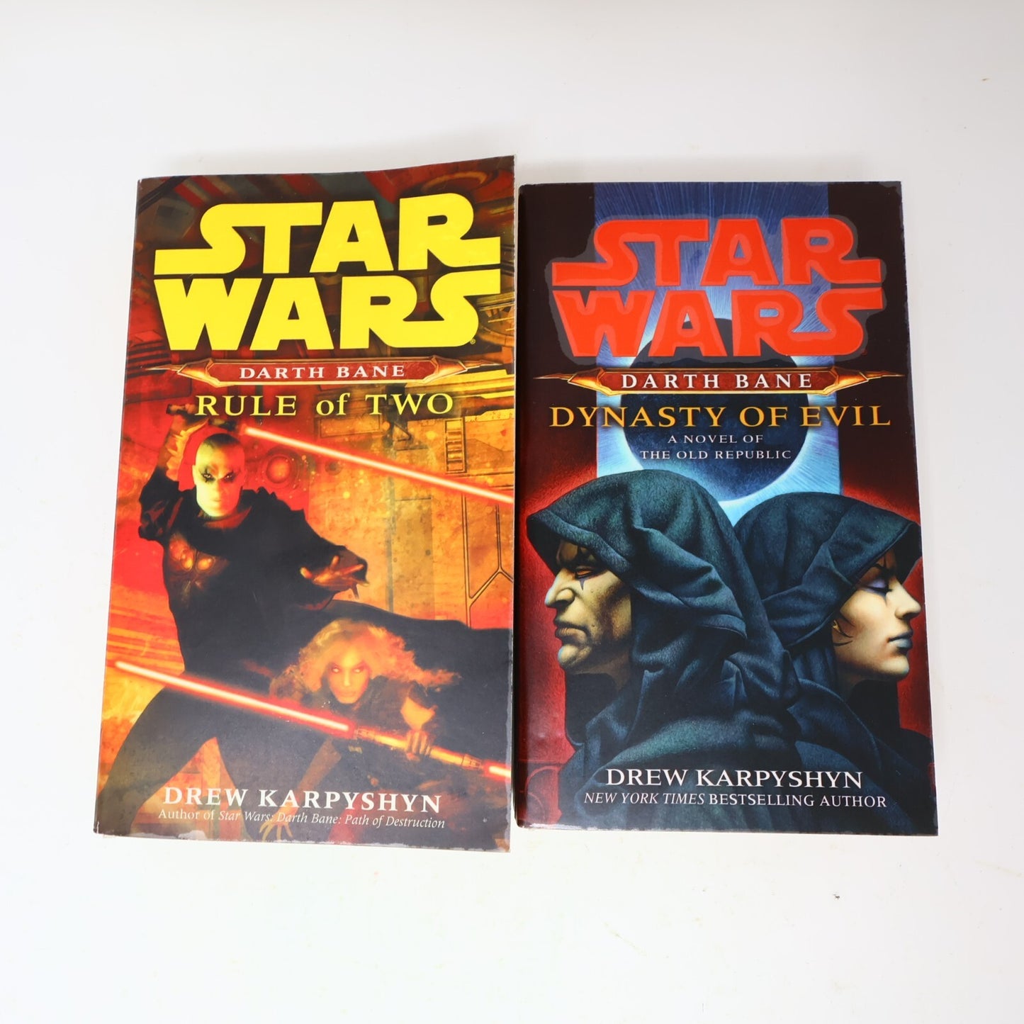 Darth Bane #2-3 Star Wars Drew Karpyshyn Dynasty of Evil Rule of Two Lot 2 Books