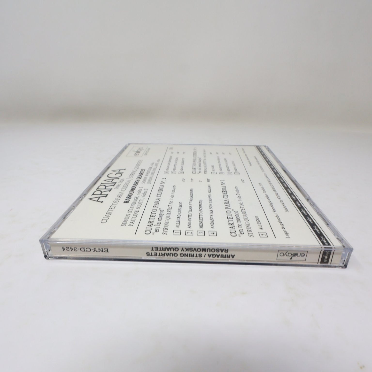 Arriaga String Quartets CD Rasoumowsky Quartet Classical Ensayo ENY-CD-3424