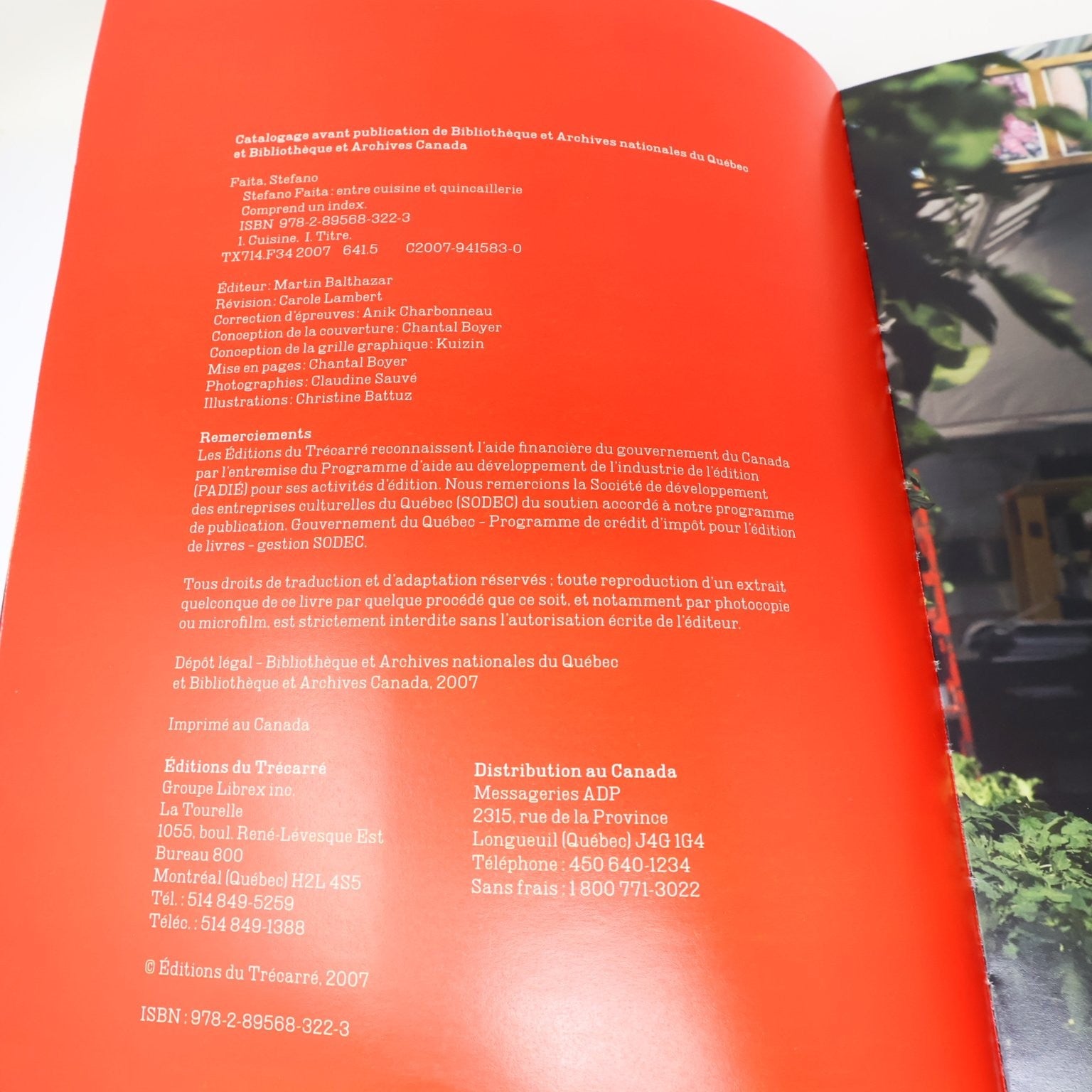 Stefano Faita Entre cuisine et quincaillerie 2007 Livre de Recettes Français