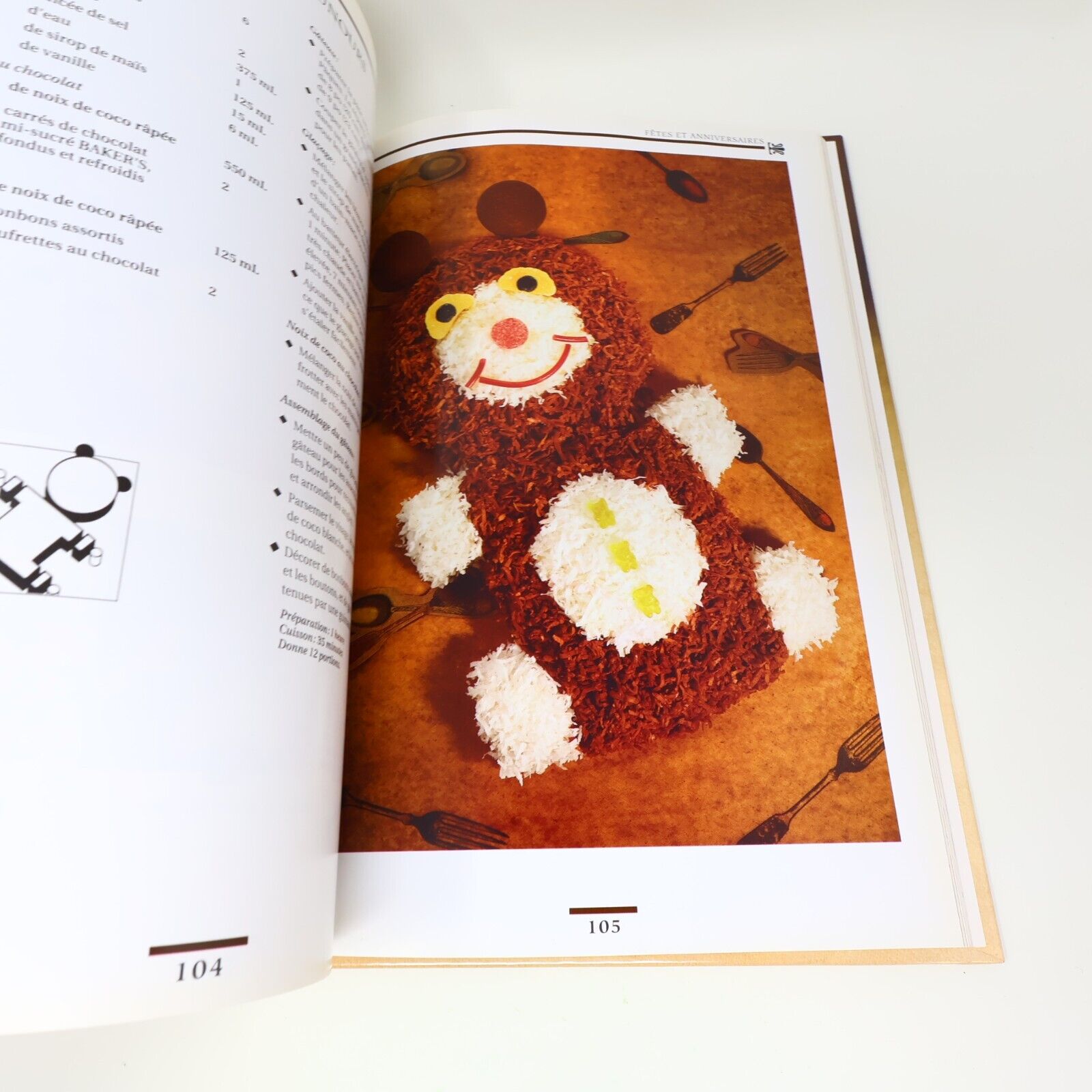 1995 Baker's le Chocolat à son Meilleur Desserts Cuisine Recettes Brimar Livre
