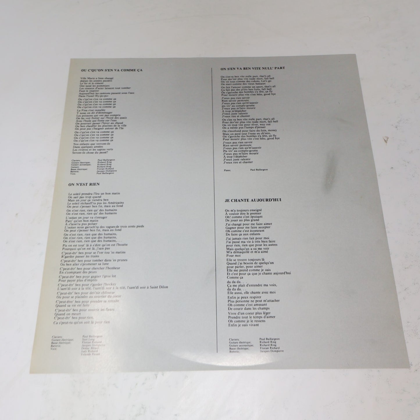 Pop Québécois 1960-70-80s Lot 20 Disques LP Thibeault/Baillargeon/Brault/Toupin
