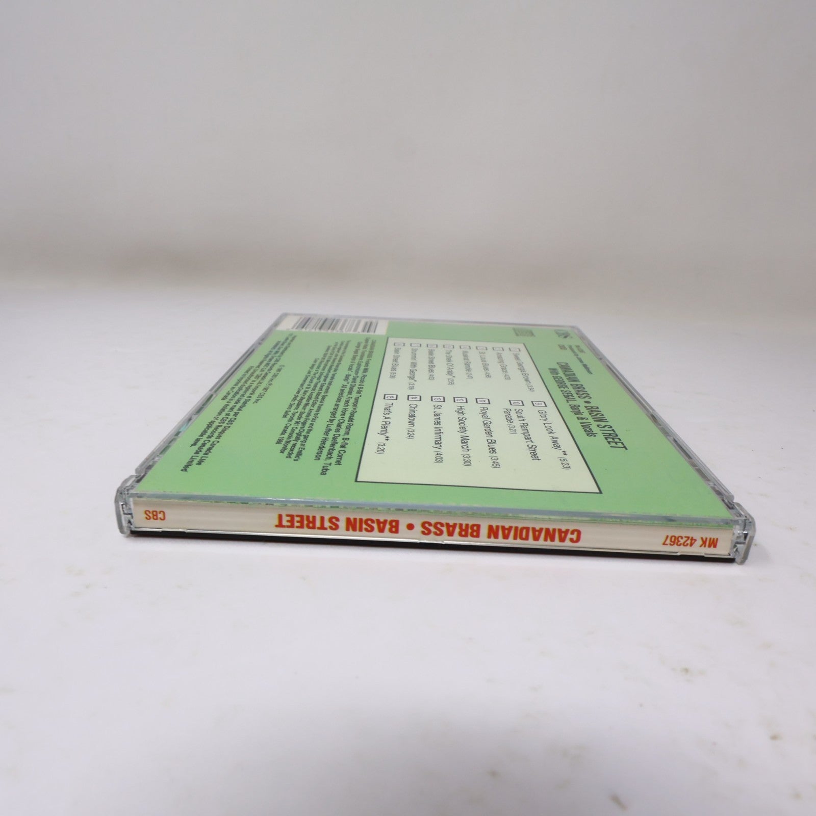 Basin Street CD Canadian Brass/George Segal CBS 1987 Jazz Classical MK 42367