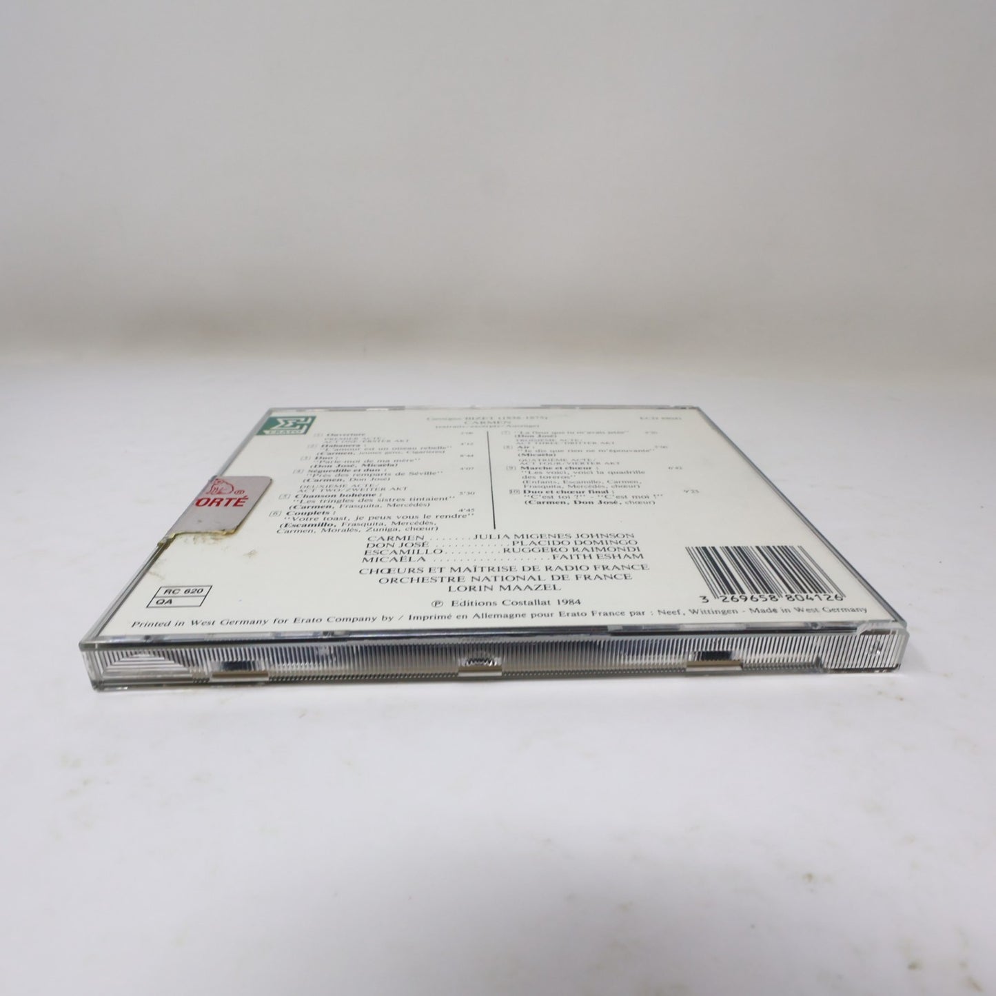 Carmen CD Bizet Lorin Maazel Placido Domingo/Julia Migenes Johnson 80s French