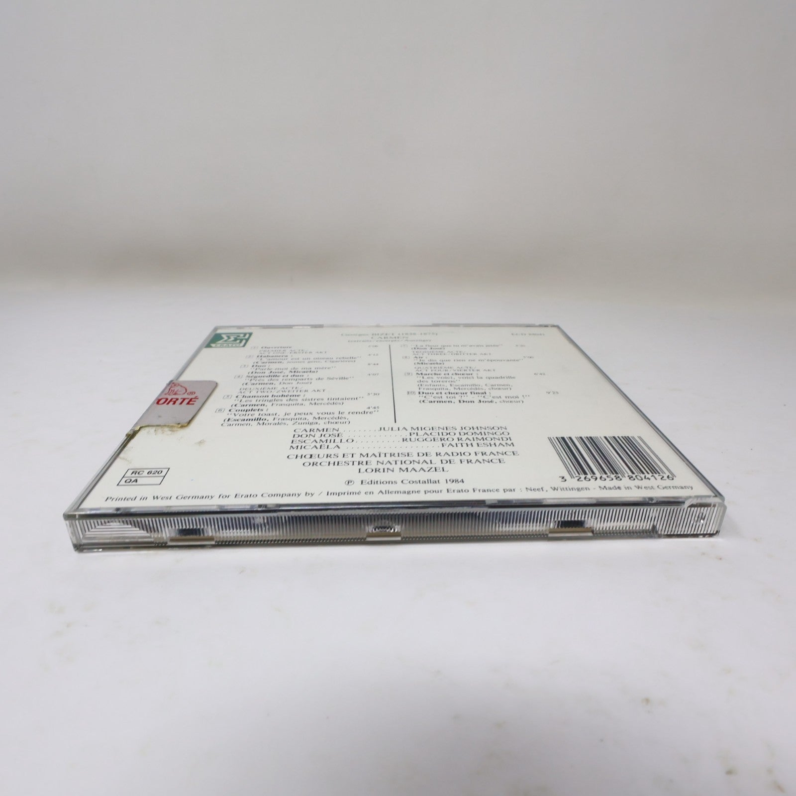 Carmen CD Bizet Lorin Maazel Placido Domingo/Julia Migenes Johnson 80s French