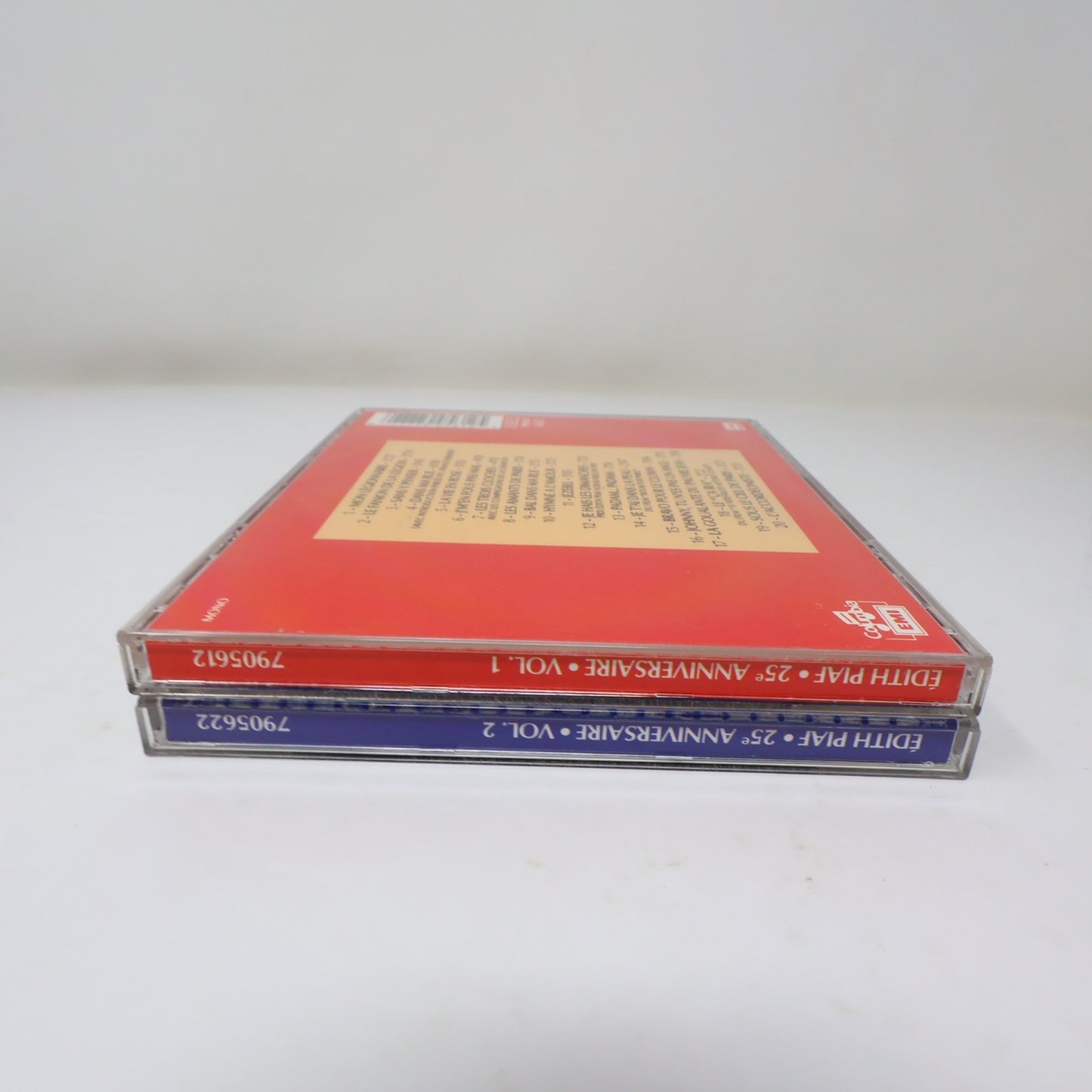 Édith Piaf 25e Anniversaire Volume #1-2 Série Complète Lot 2 CDs EMI Pop 1988