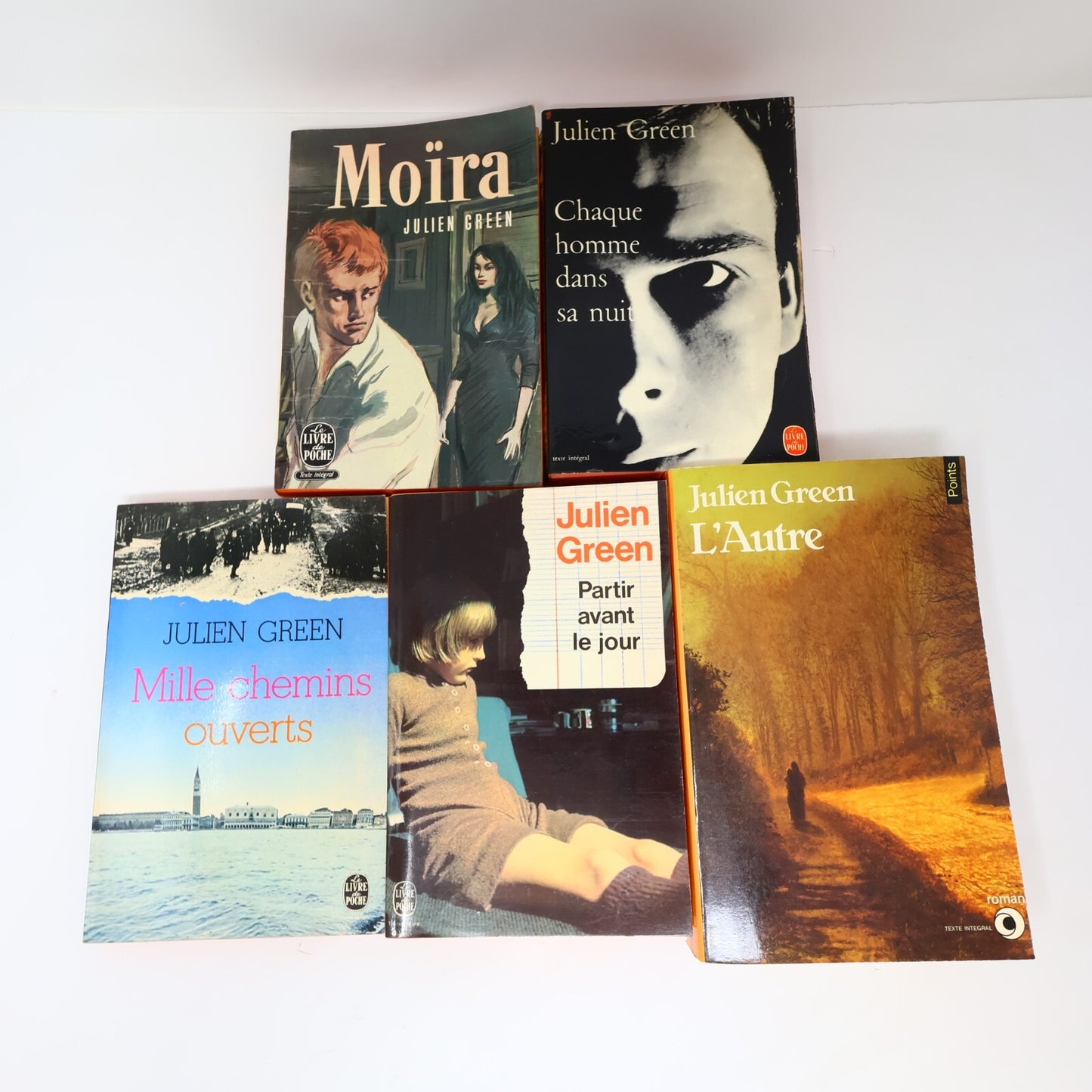Julien Green Lot 5 Livres L'Autre/Moïra/Partir Avant le Jour Roman France French