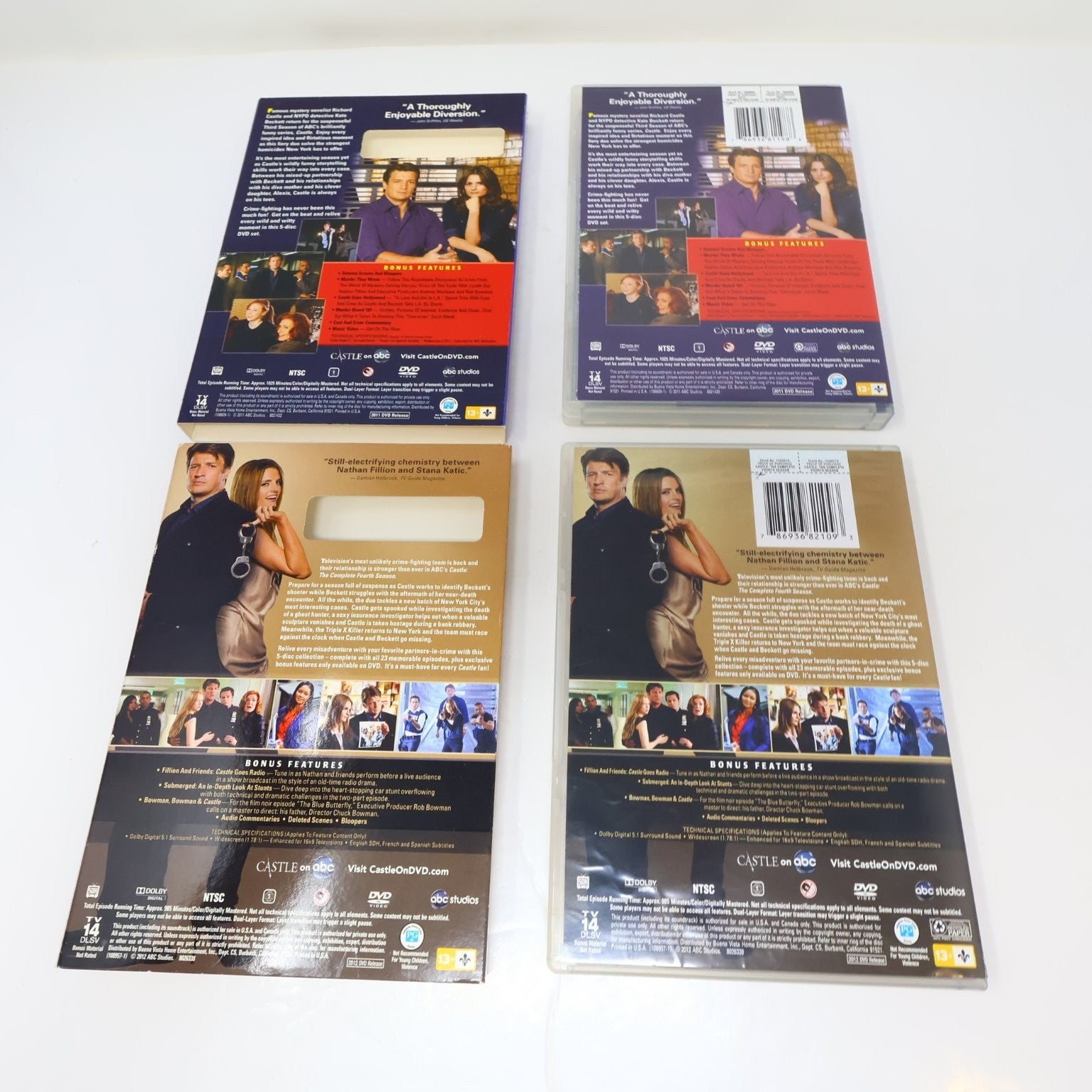 Castle 6 DVD Lot Seasons #1-6 2009-2014 Stana Katic Nathan Fillion NTSC Region 1