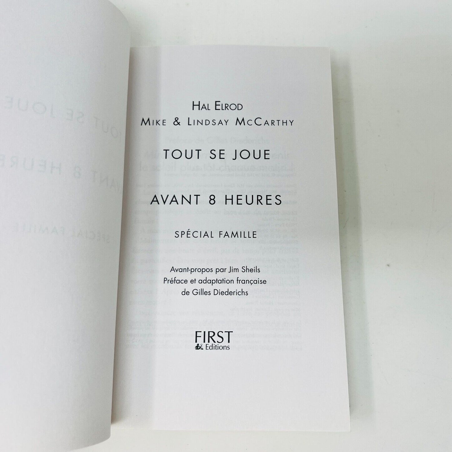 2017 Tout se Joue avant 8 Heures Spécial Famille de Hal Elrod Livre en Français