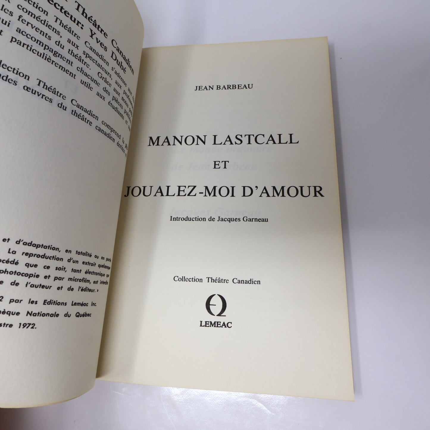 Théâtre Québec Lot 5 Livres Leméac Wouf Wouf/Florence/Chant du Sink Français 70s