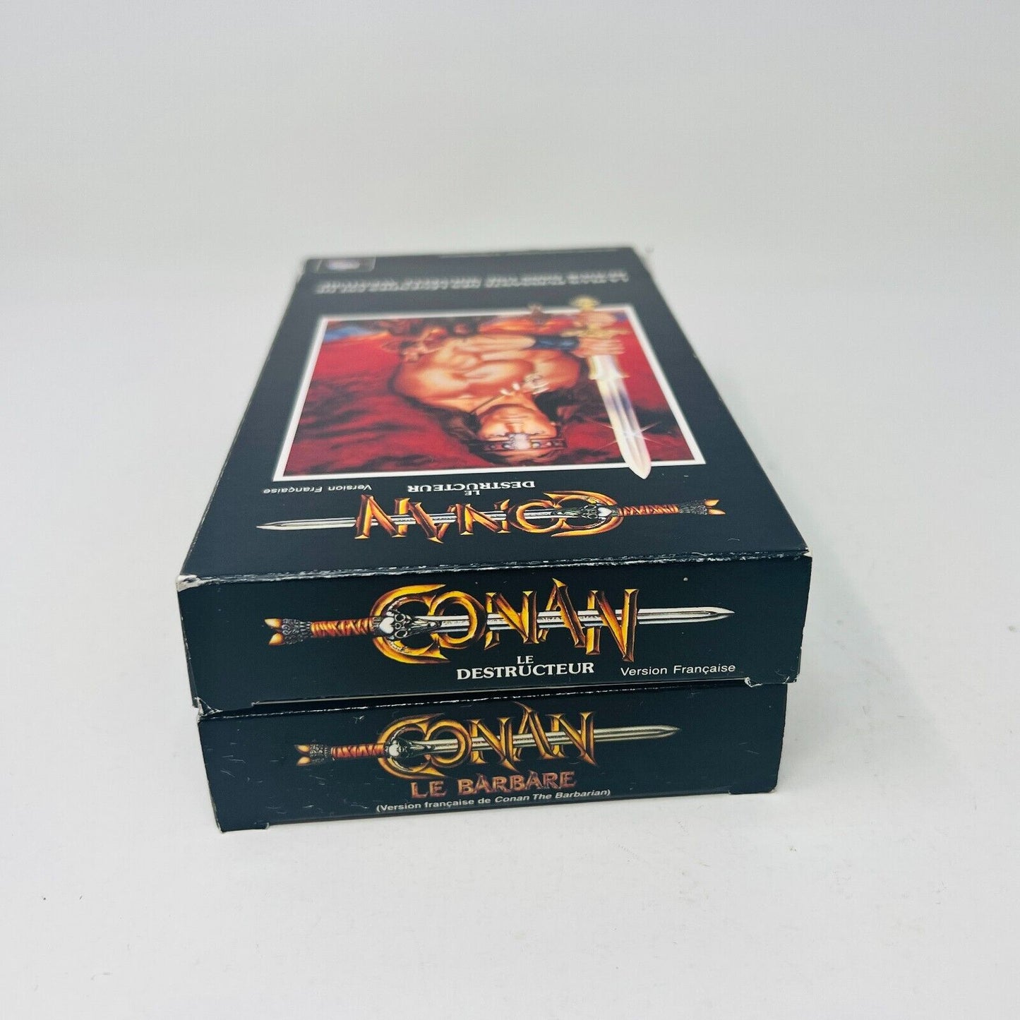 Conan Le Barbare/Destructeur Lot VHS NTSC Testés Français/French Schwarzenegger