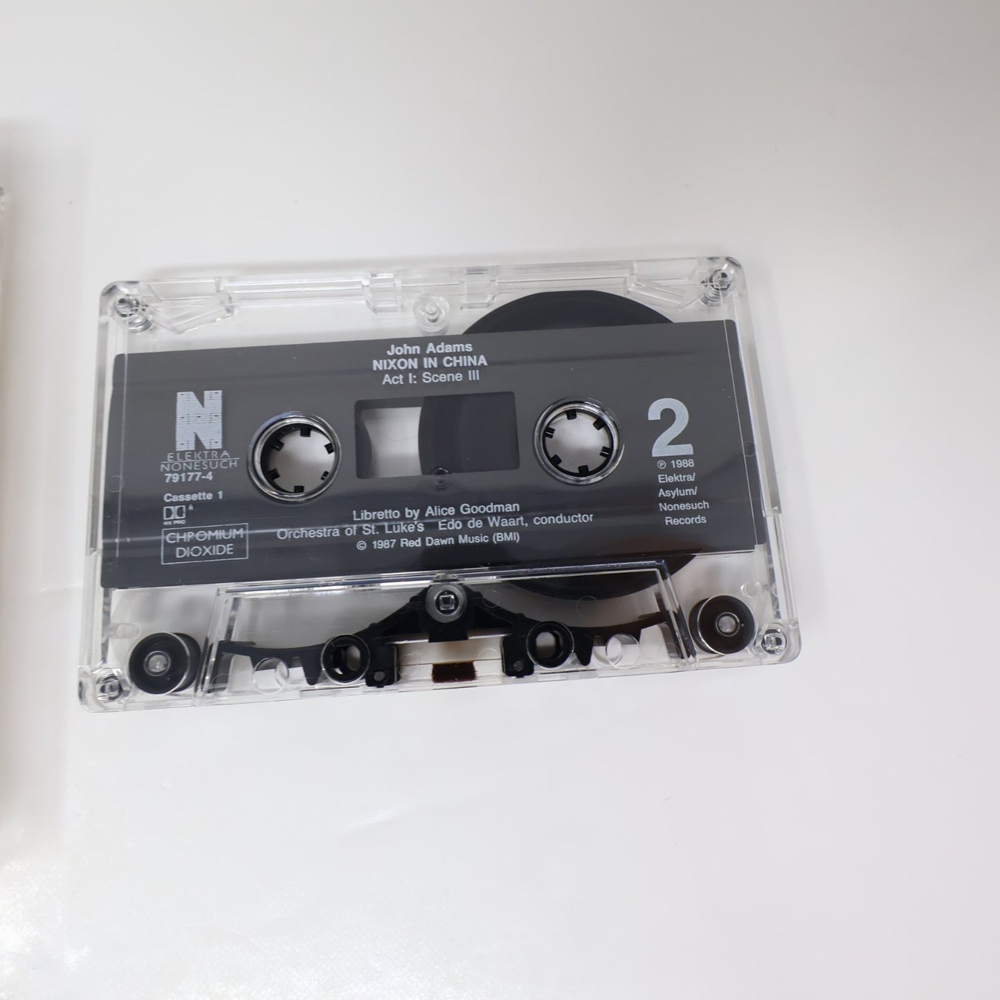 John Adams Nixon In China Opera in Three Acts 2x Cassettes Box Set Edo de Waart