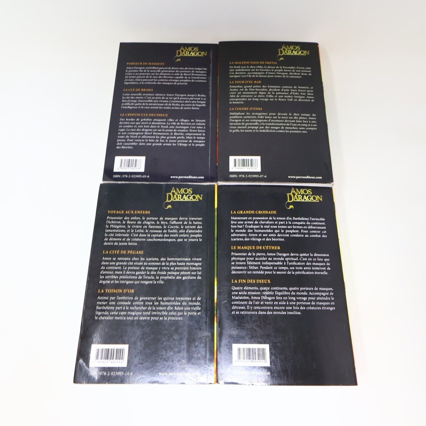 Lot 4 Livres Amos Daragon #1-4 Bryan Perro Série Complète Omnibus Ados Français