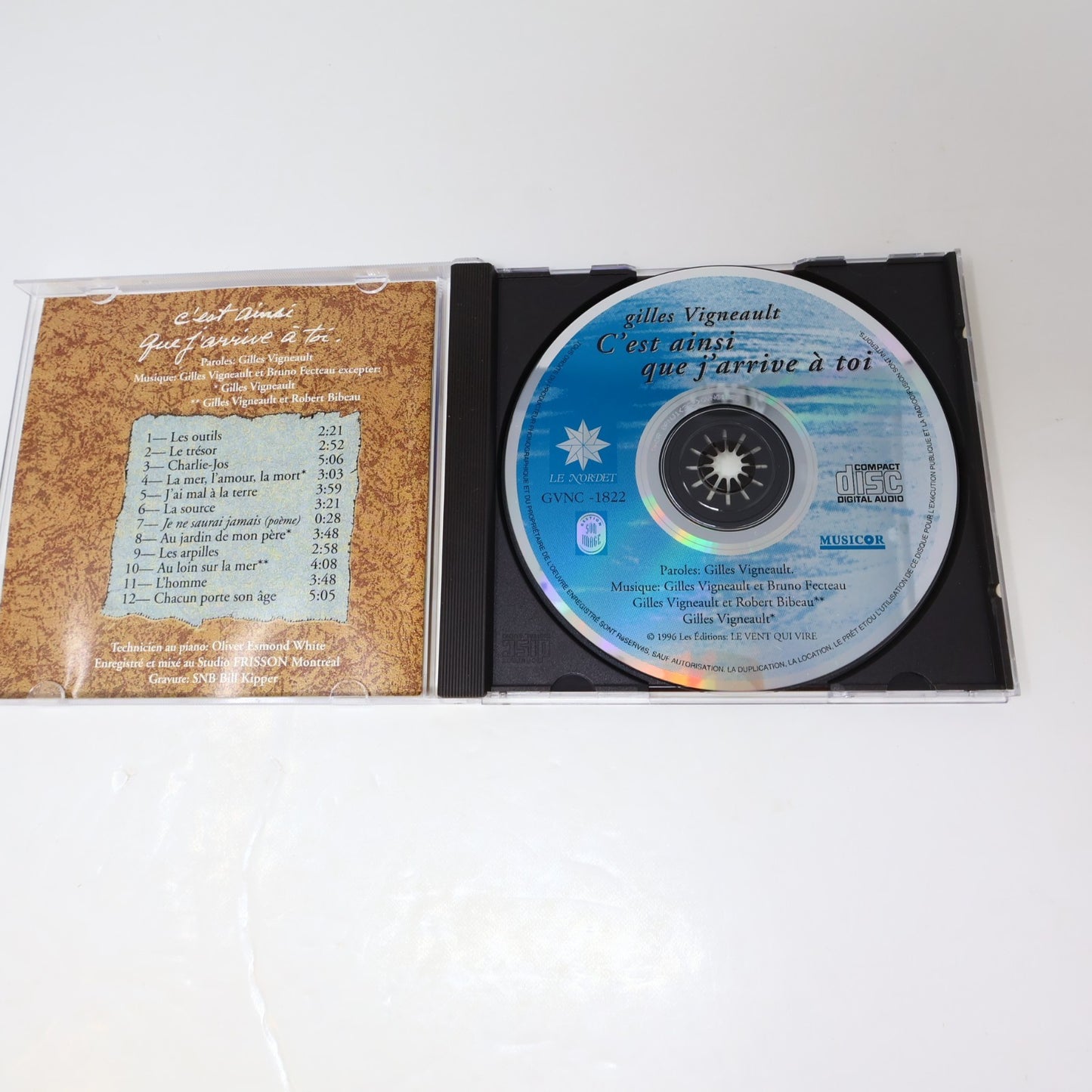 Gilles Vigneault Lot 4 CDs Vivre Debout/Retrouvailles Folk Country Pop 1996-2014