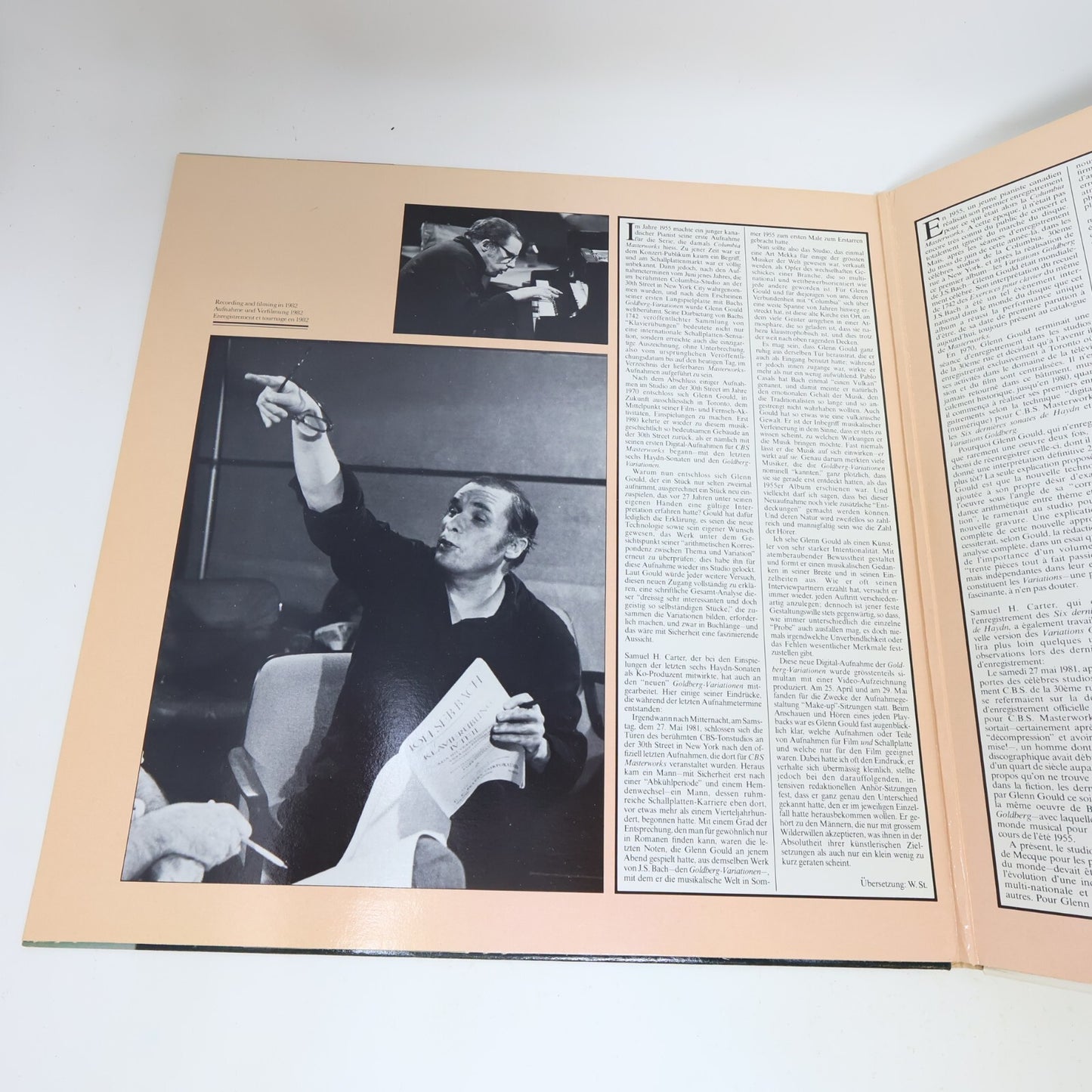 Bach The Goldberg Variations Glenn Gould LP Record 1982 IM 37779 CBS Masteworks