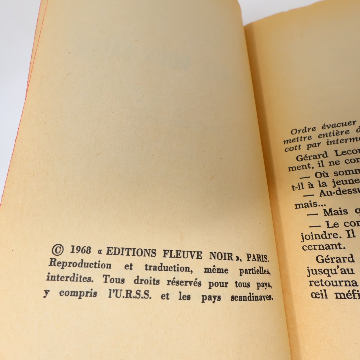 Lot 2 Livres Espionnage Fleuve Noir Ribes/Joste/Arno Le Comte Vous Salue 1960s